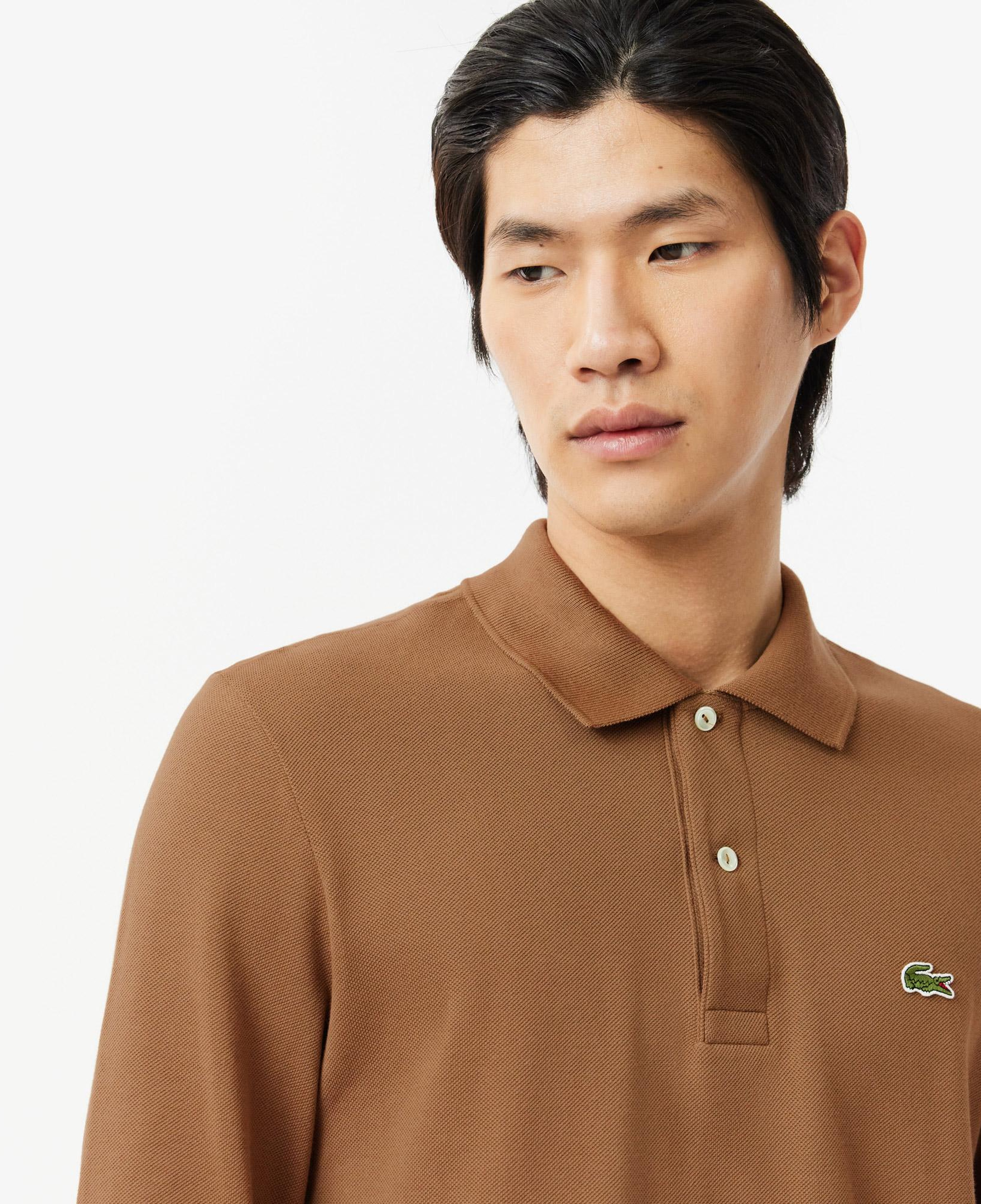 Lacoste L.12.12 Classic Fit Erkek Kahverengi Polo