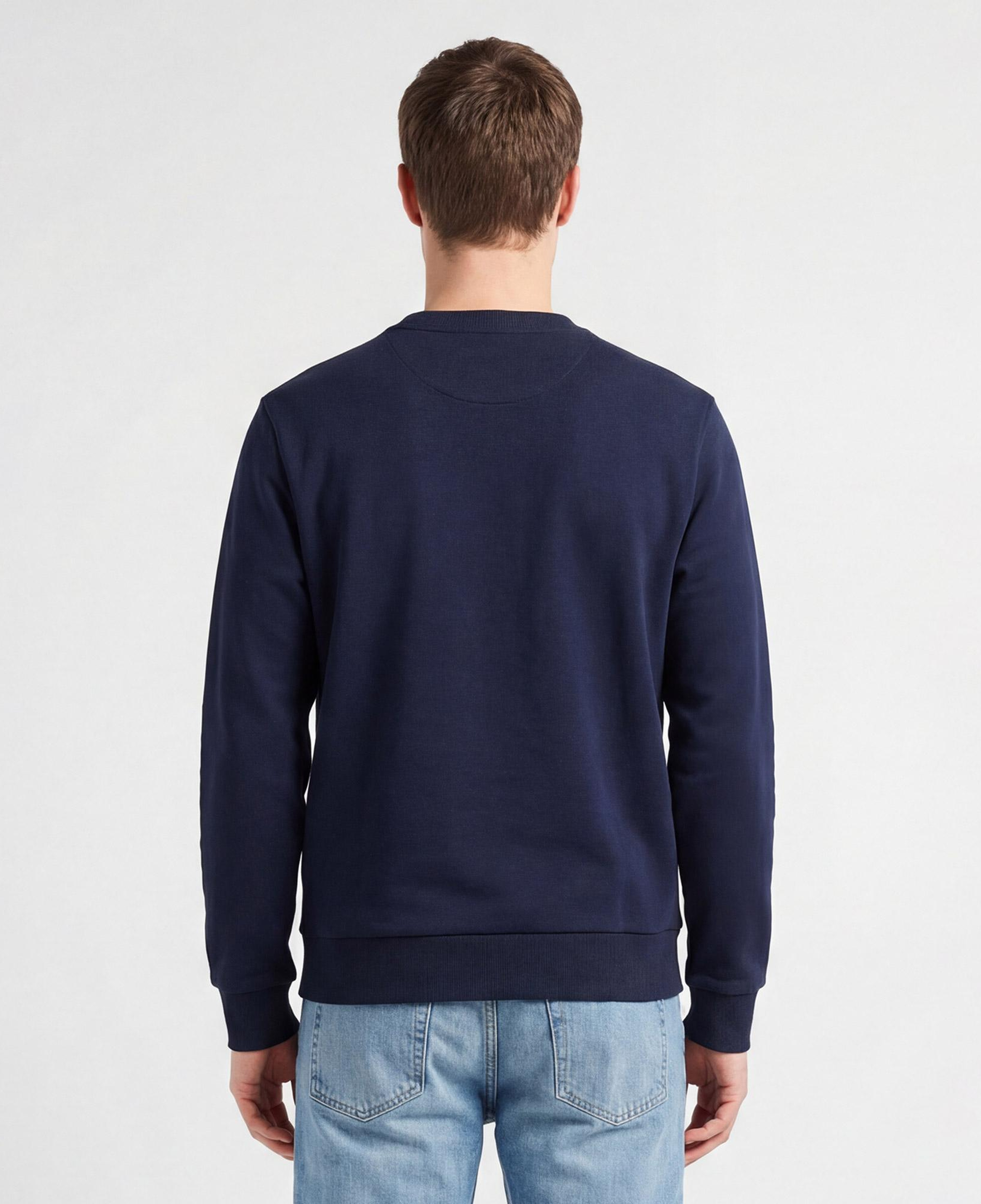 GANT Erkek Lacivert Regular Fit Bisiklet Yaka Sweatshirt