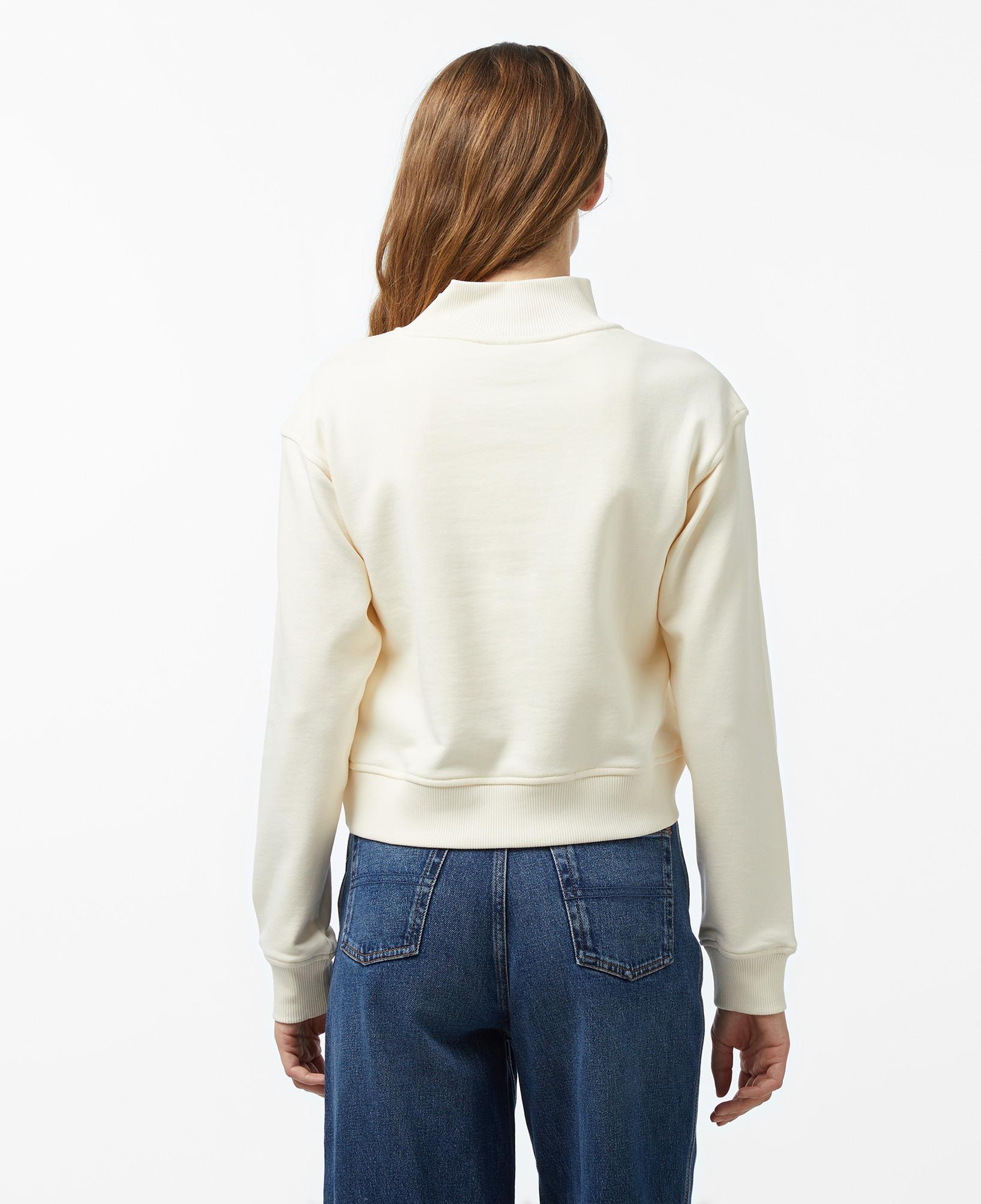 UNITED4 Kadın Krem Sweatshirt