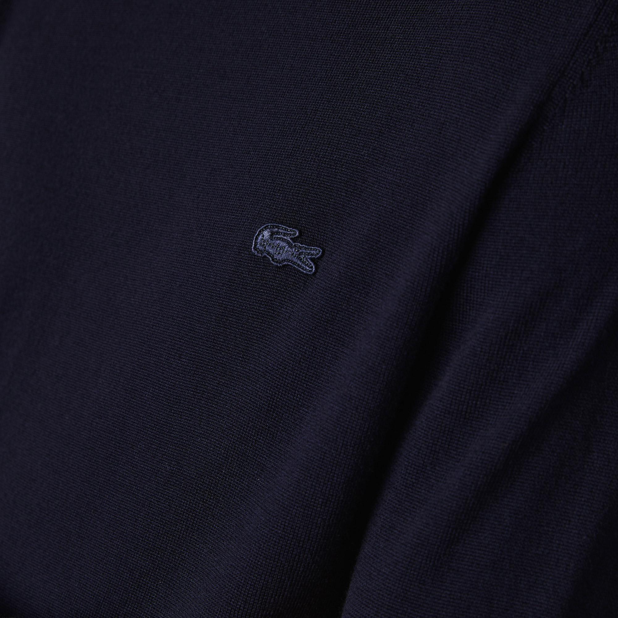 Lacoste Merino Wool Roll Neck Sweater