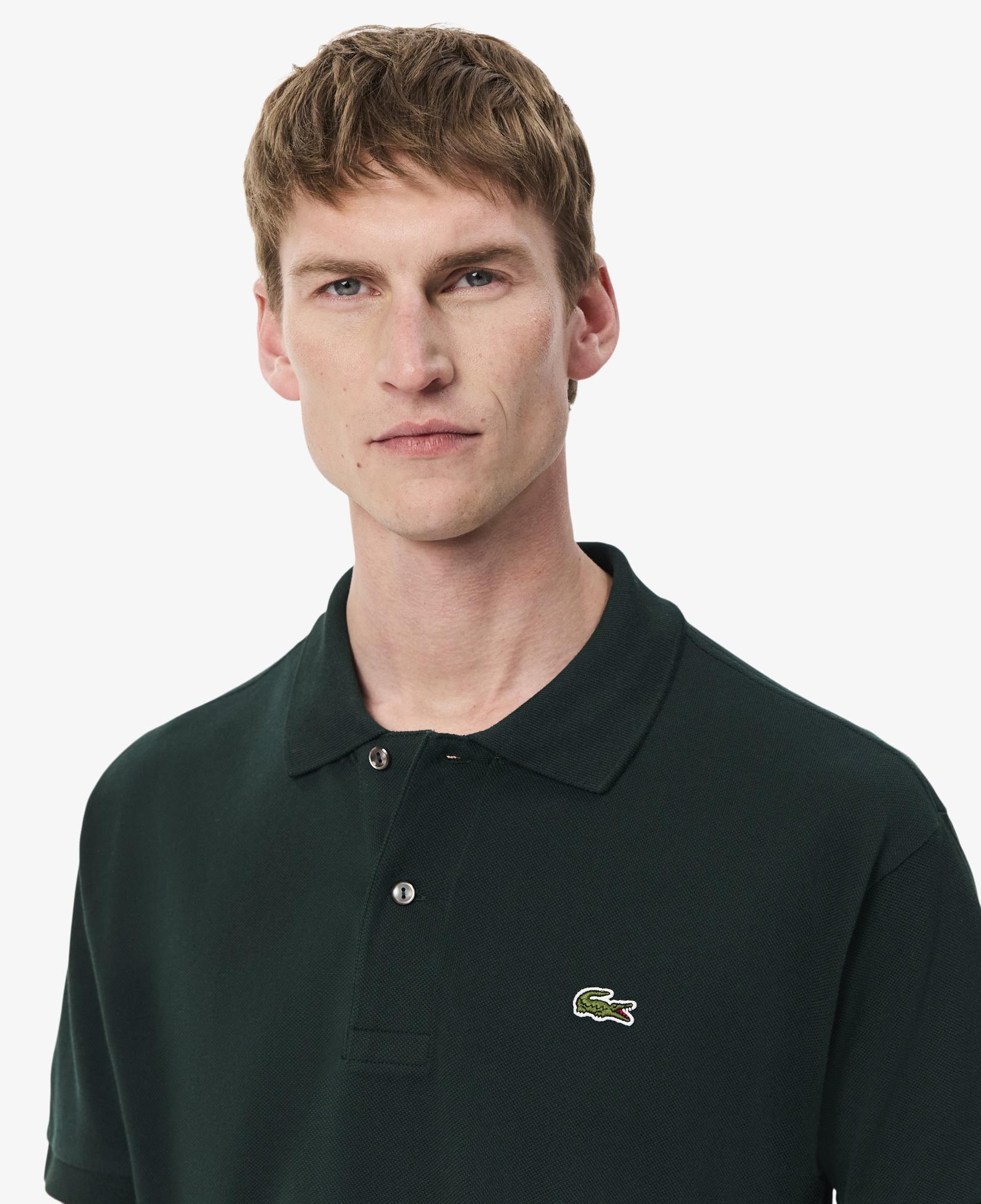 L.12.12 Erkek Classic Fit Koyu Yeşil Polo