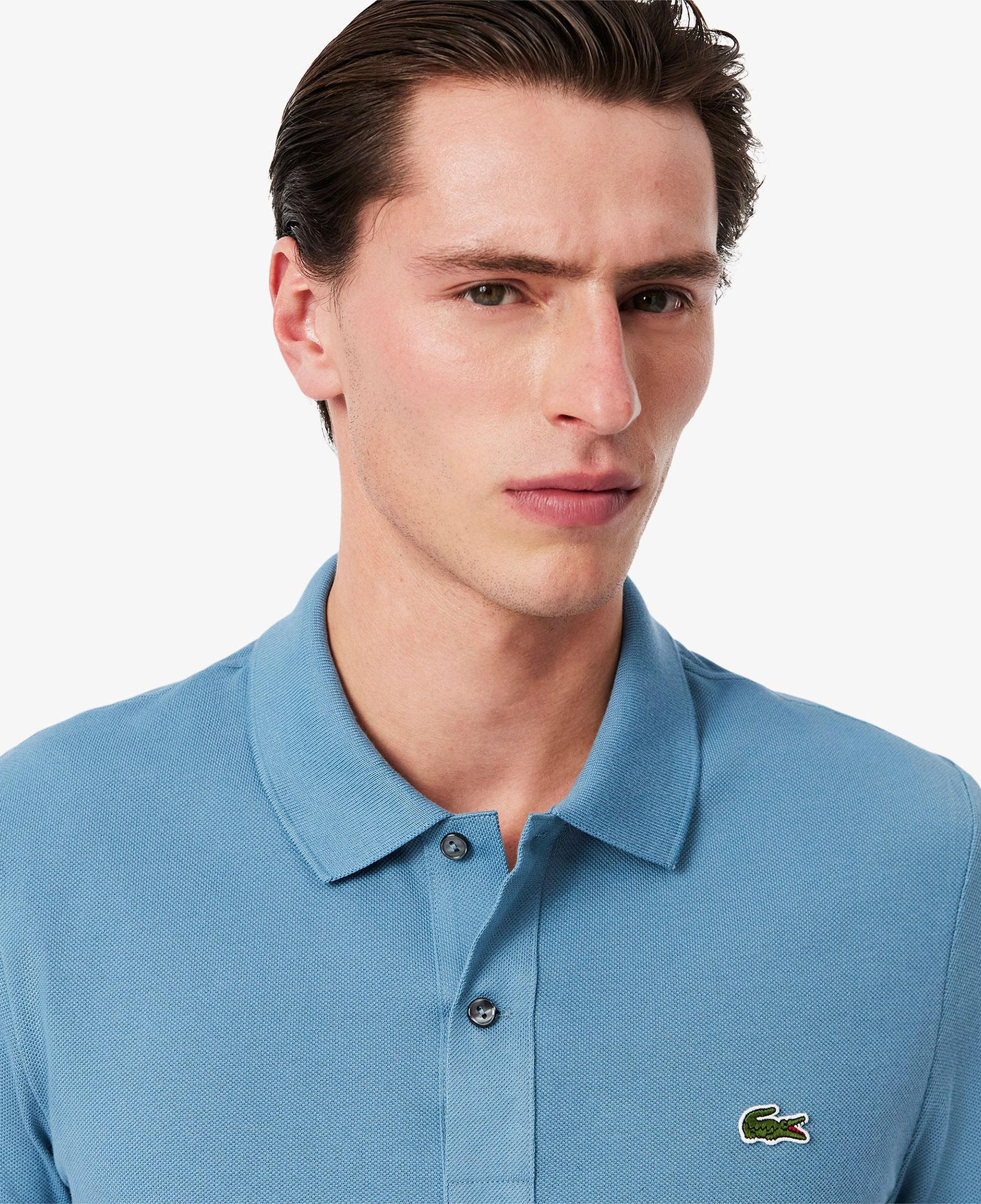 L.12.12 Erkek Slim Fit Mavi Polo