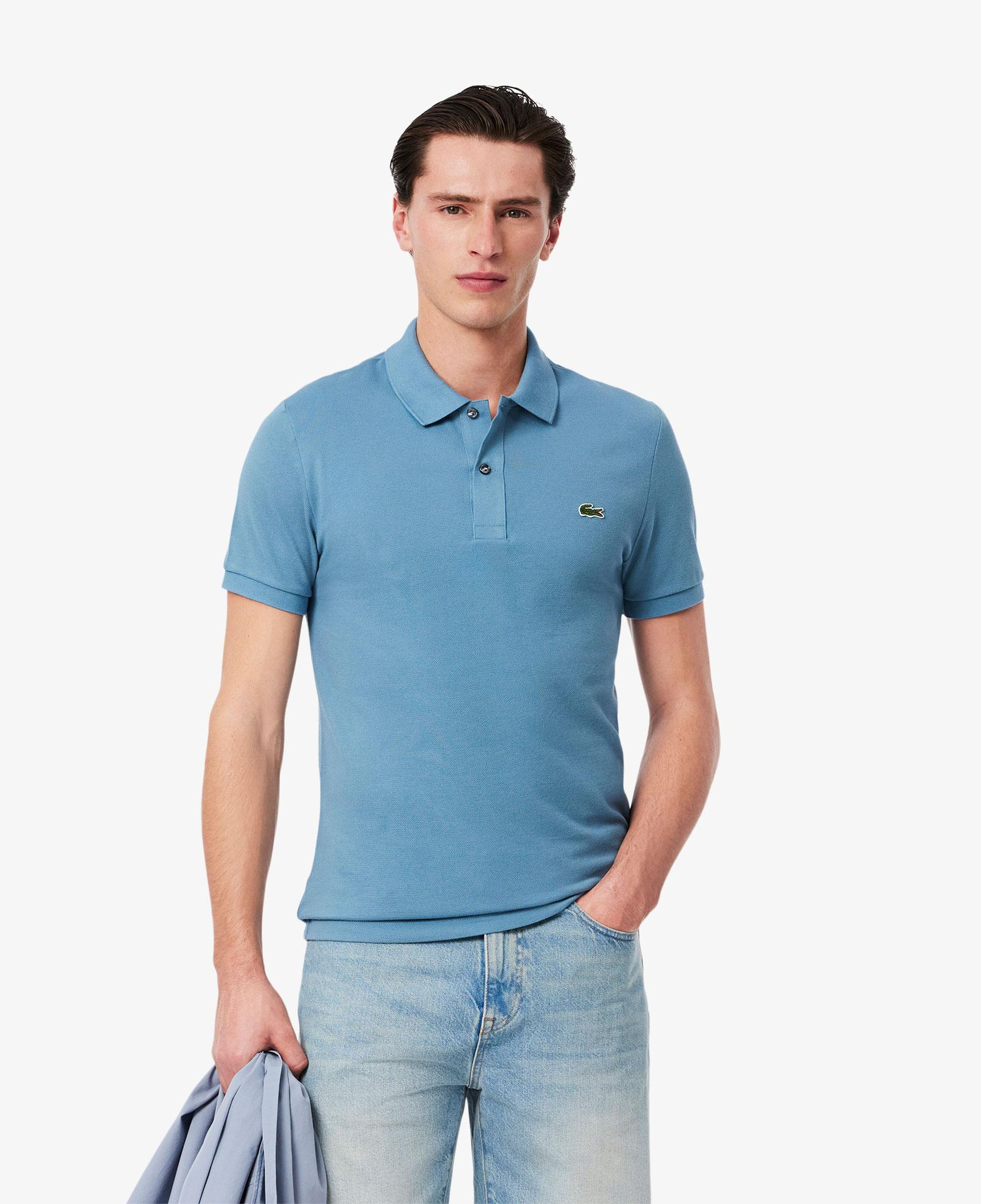 L.12.12 Erkek Slim Fit Mavi Polo