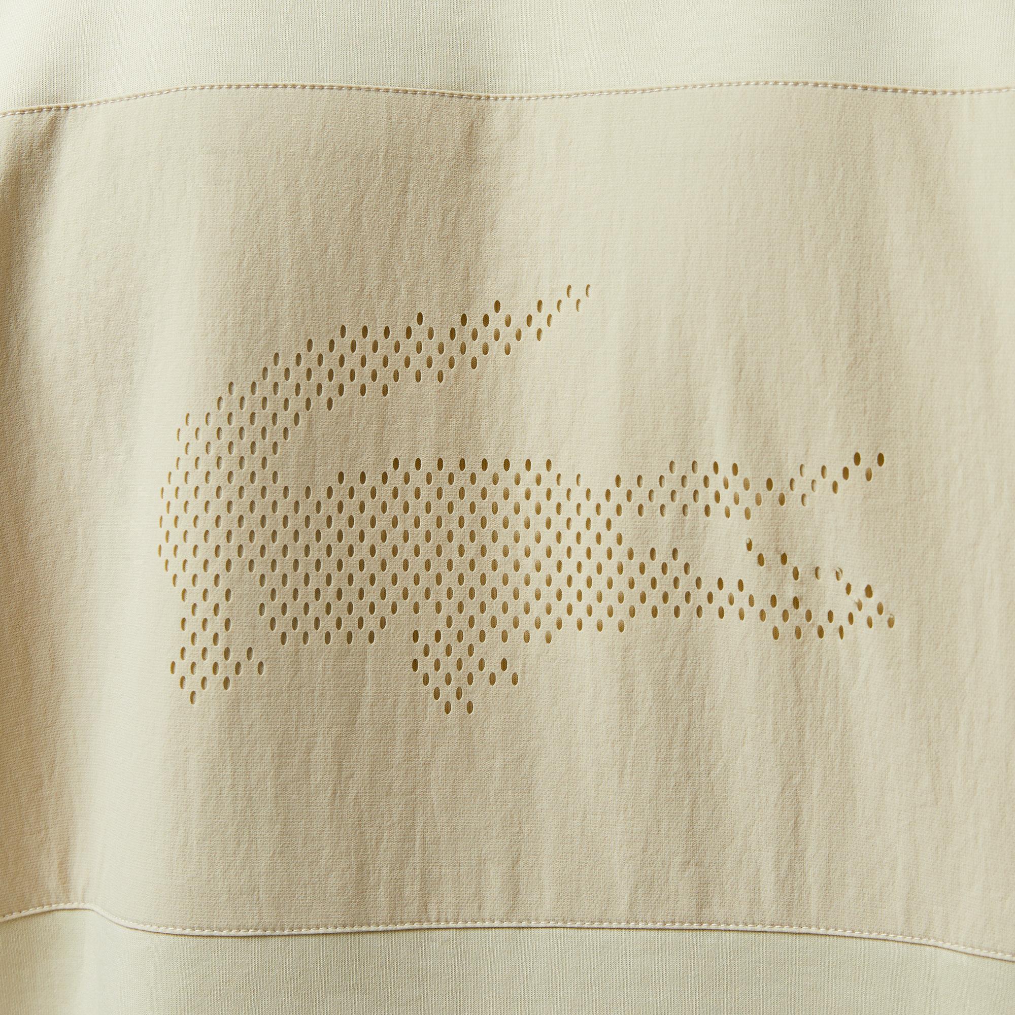 Erkek Fermuarlı Bej Sweatshirt