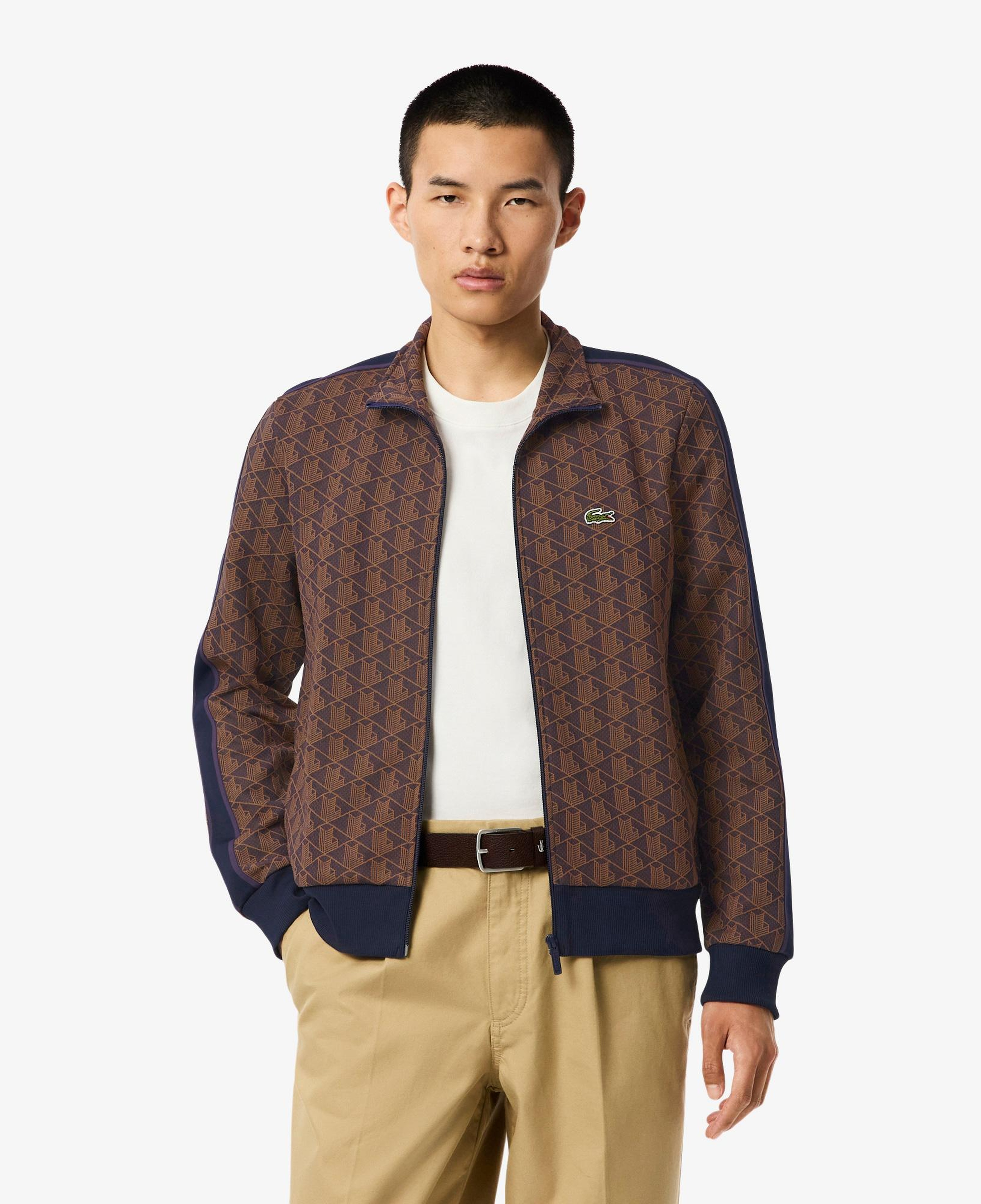 Lacoste Paris Fermuarlı Erkek Mor Sweatshirt