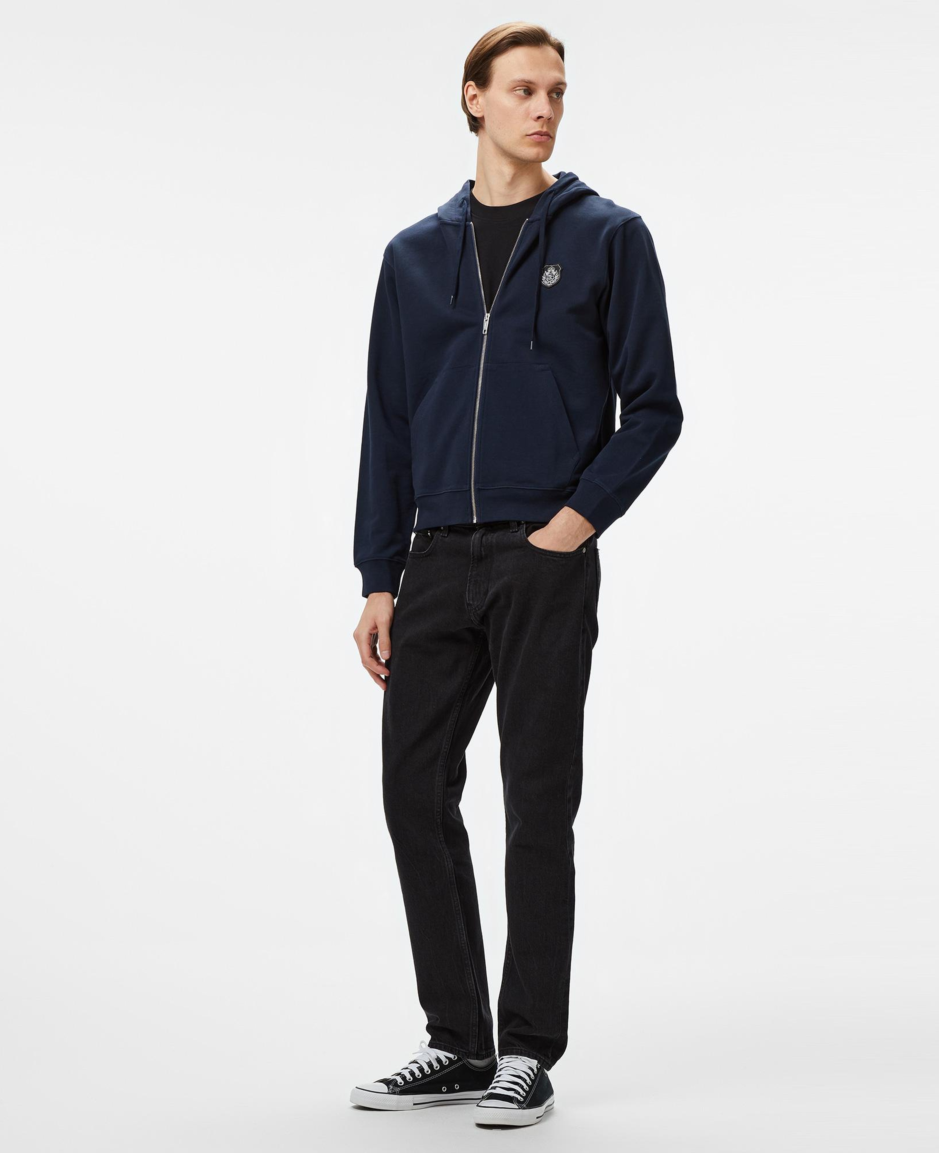 ERKEK KOYU MAVİ SWEATSHIRT