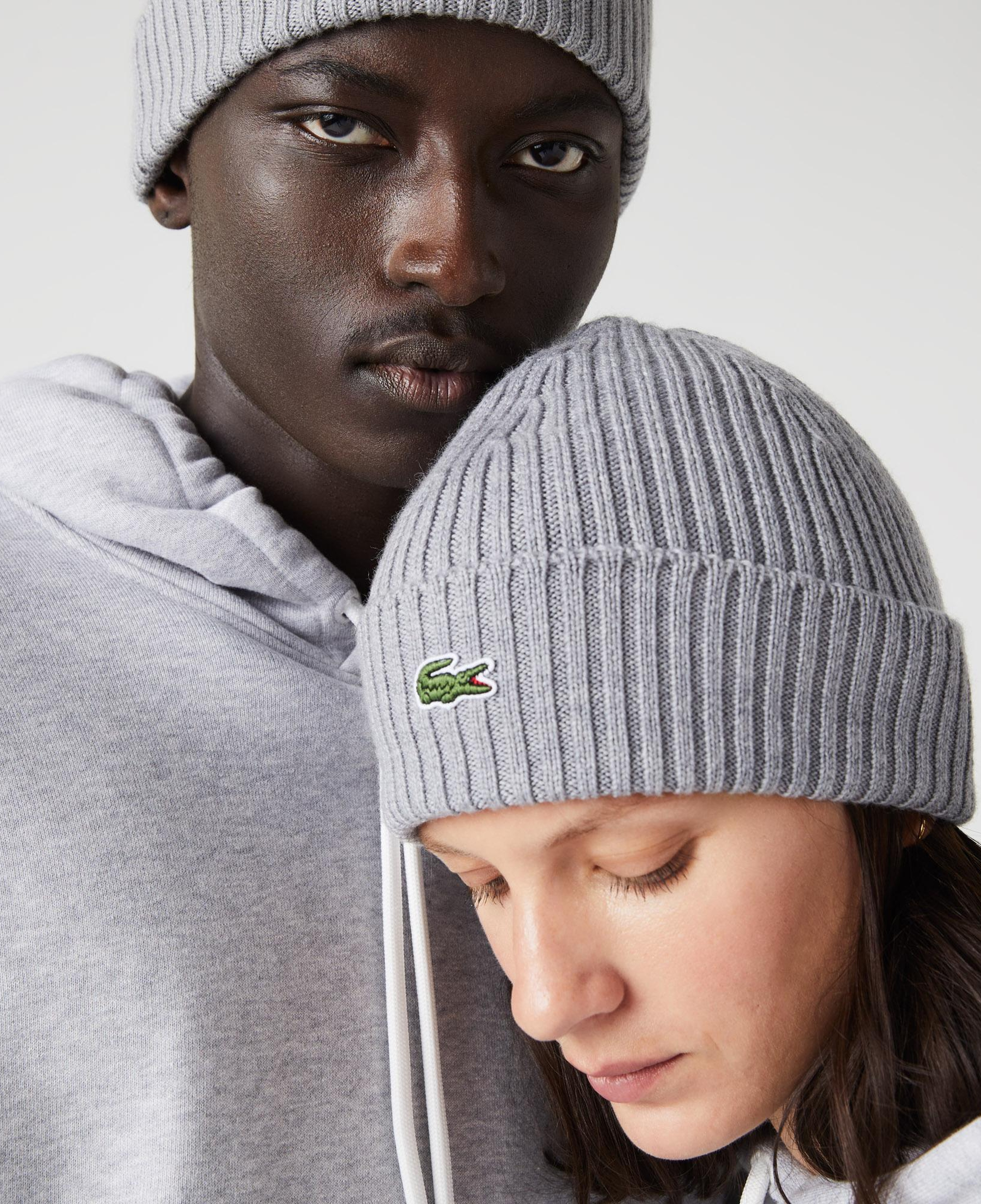 Lacoste Erkek Yün Gri Bere