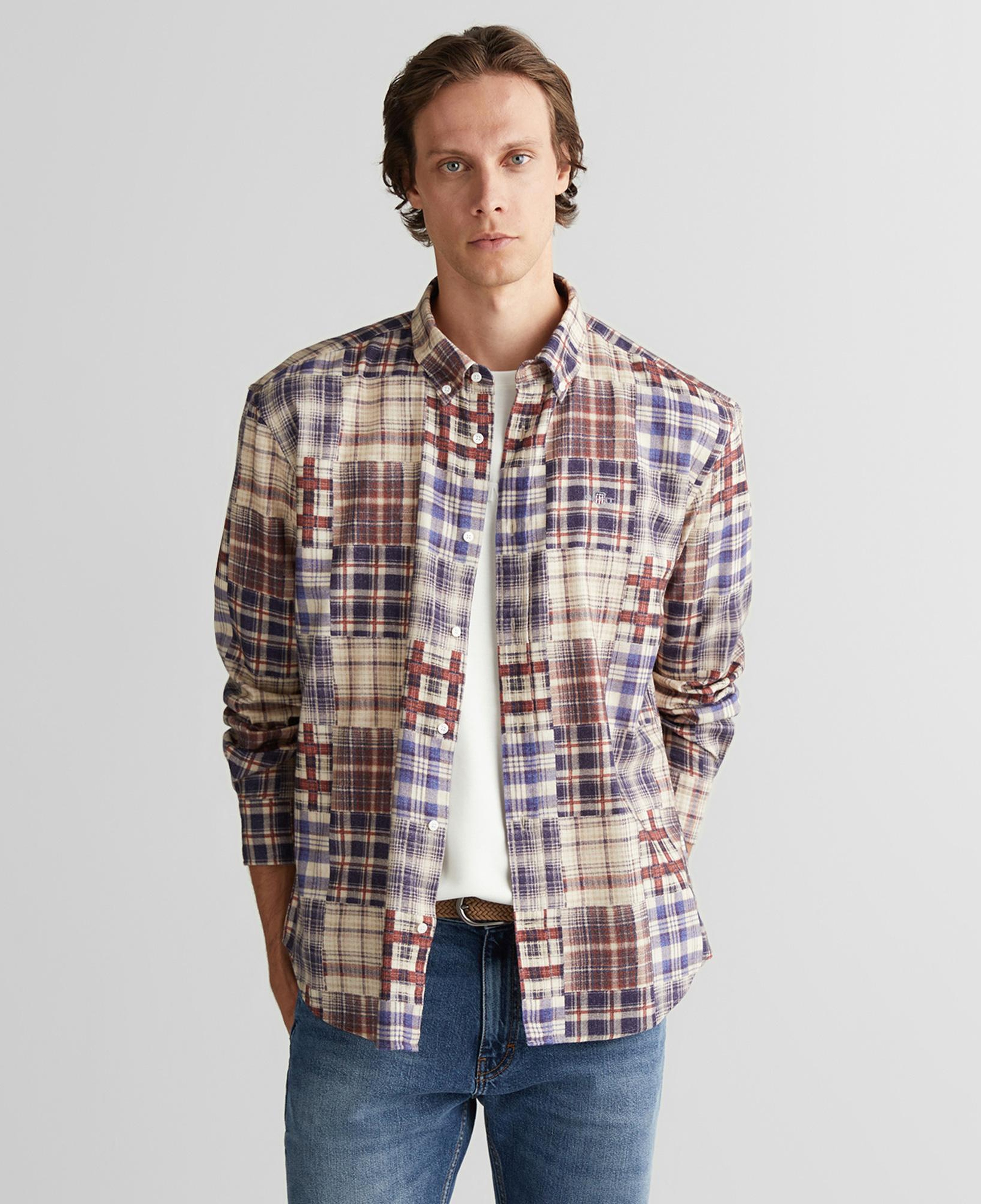GANT Erkek Bordo Relaxed Fit  Gömlek