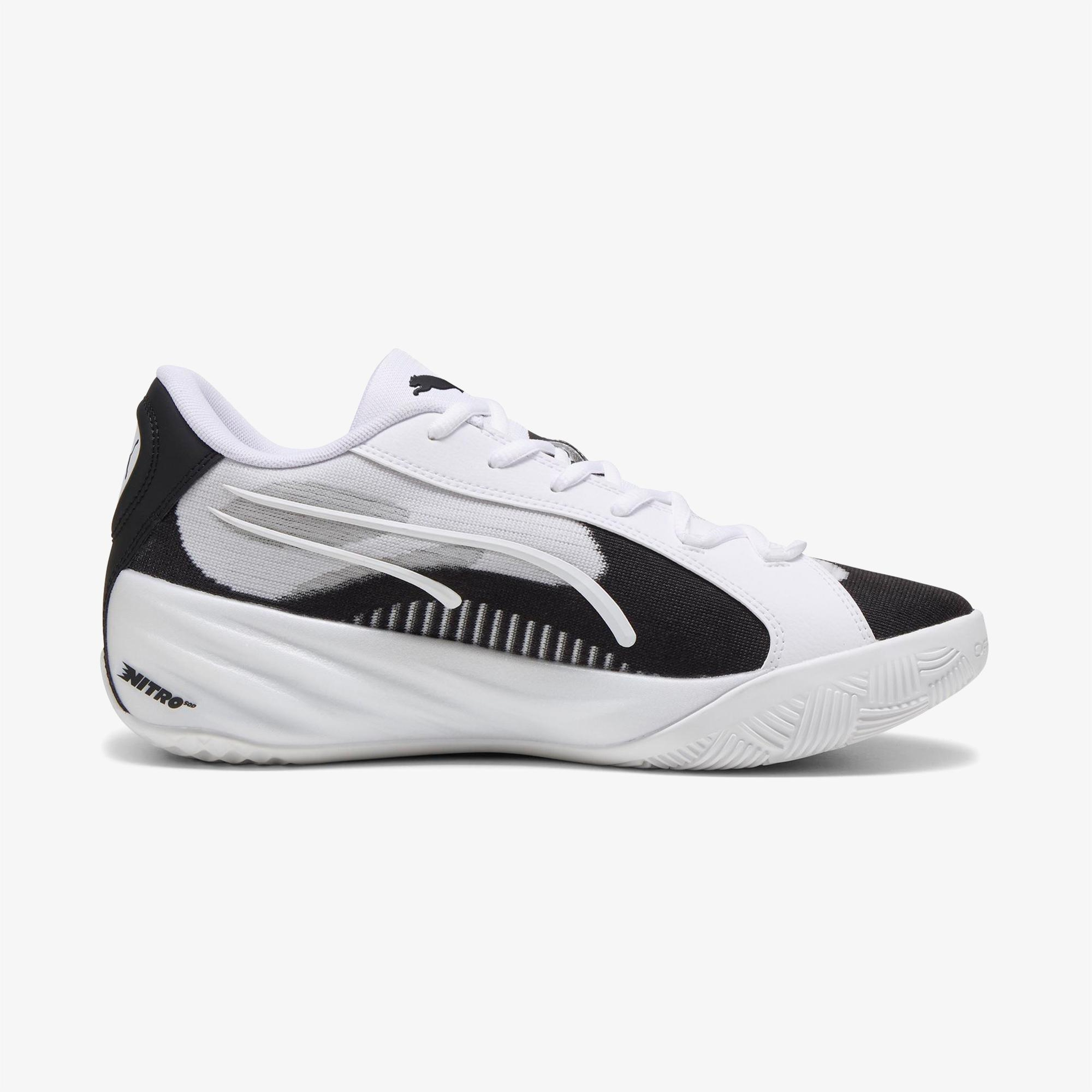 Puma All-Pro Nitro Team Unisex Beyaz Basketbol Ayakkabısı