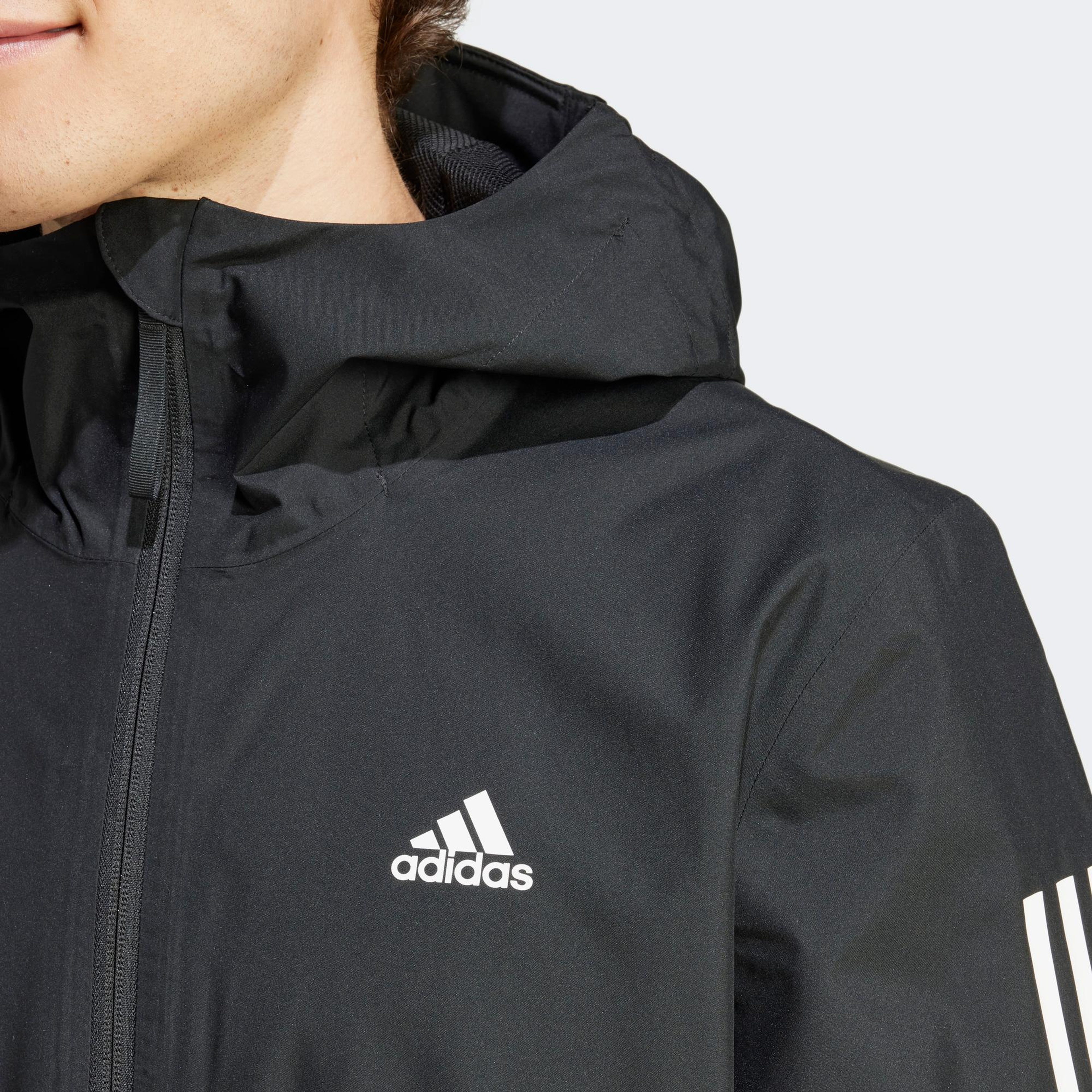 adidas Essentials 3S Erkek Siyah Günlük Ceket