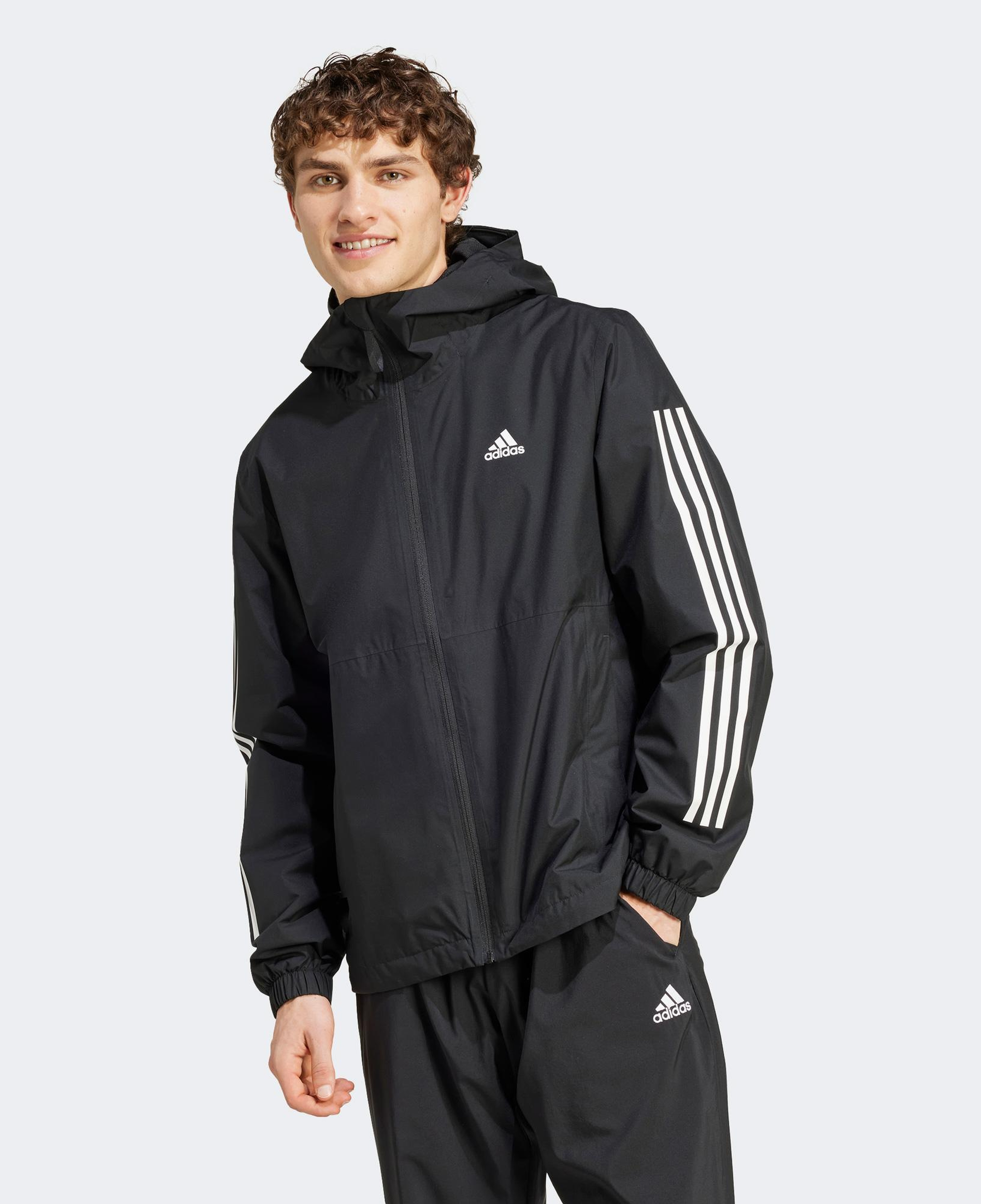 adidas Essentials 3S Erkek Siyah Günlük Ceket