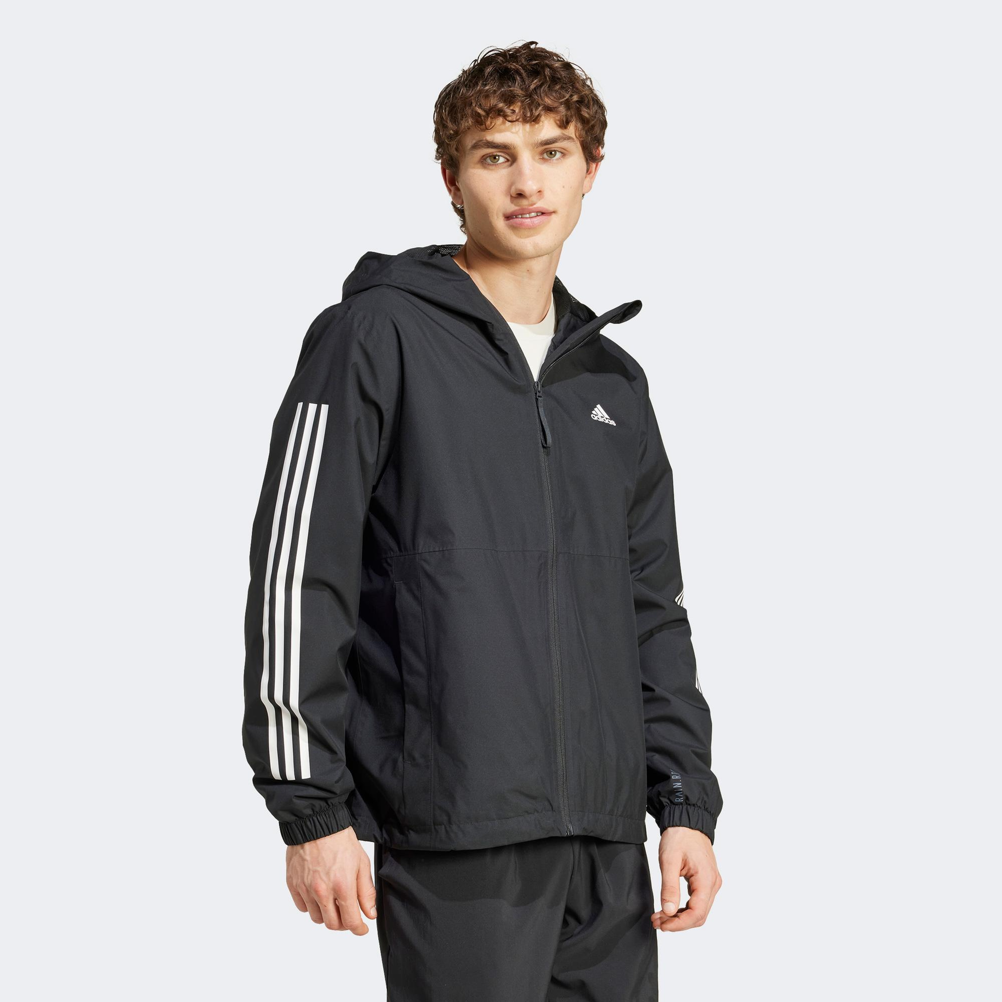adidas Essentials 3S Erkek Siyah Günlük Ceket