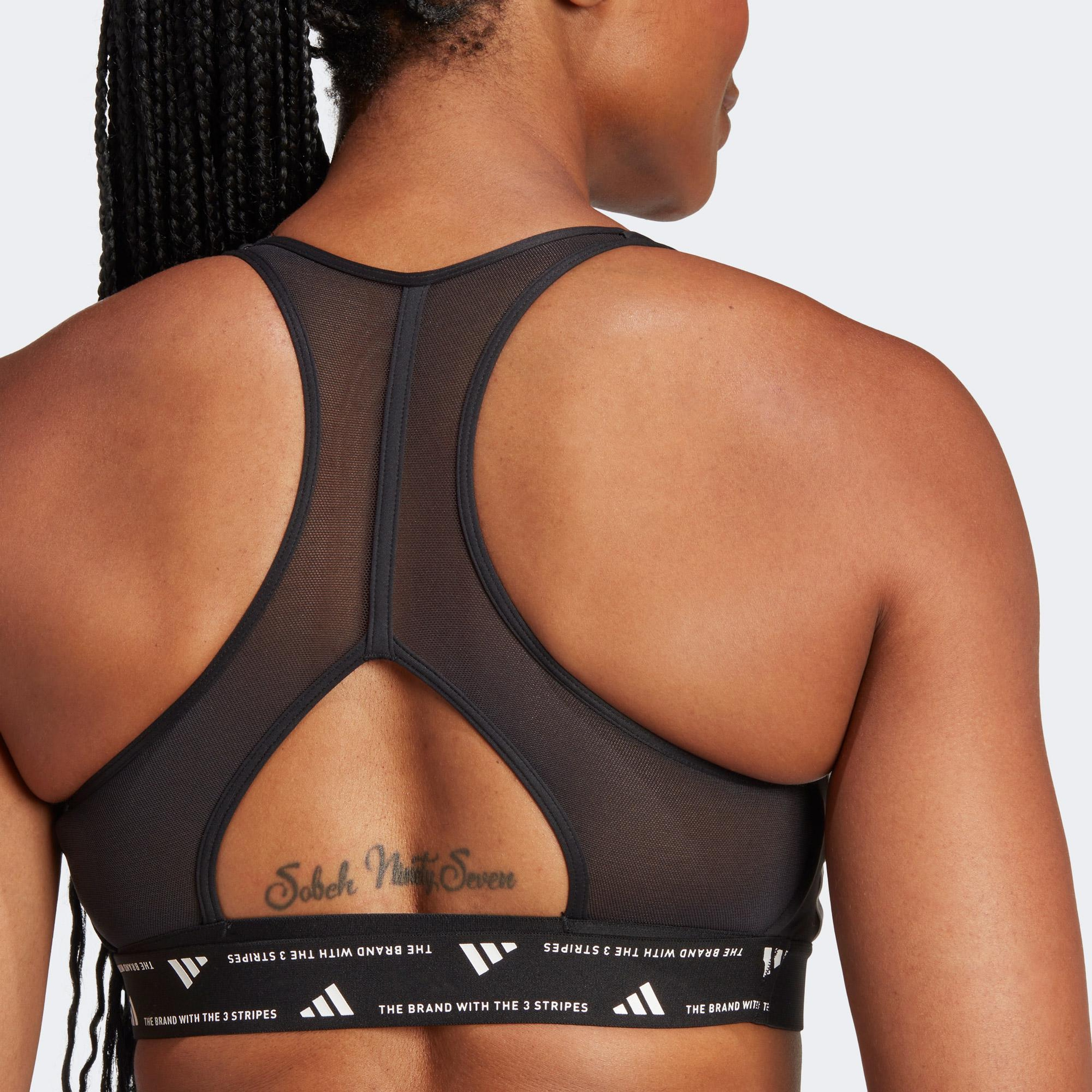 adidas Power Impact 3S Kadın Siyah Antrenman Bra