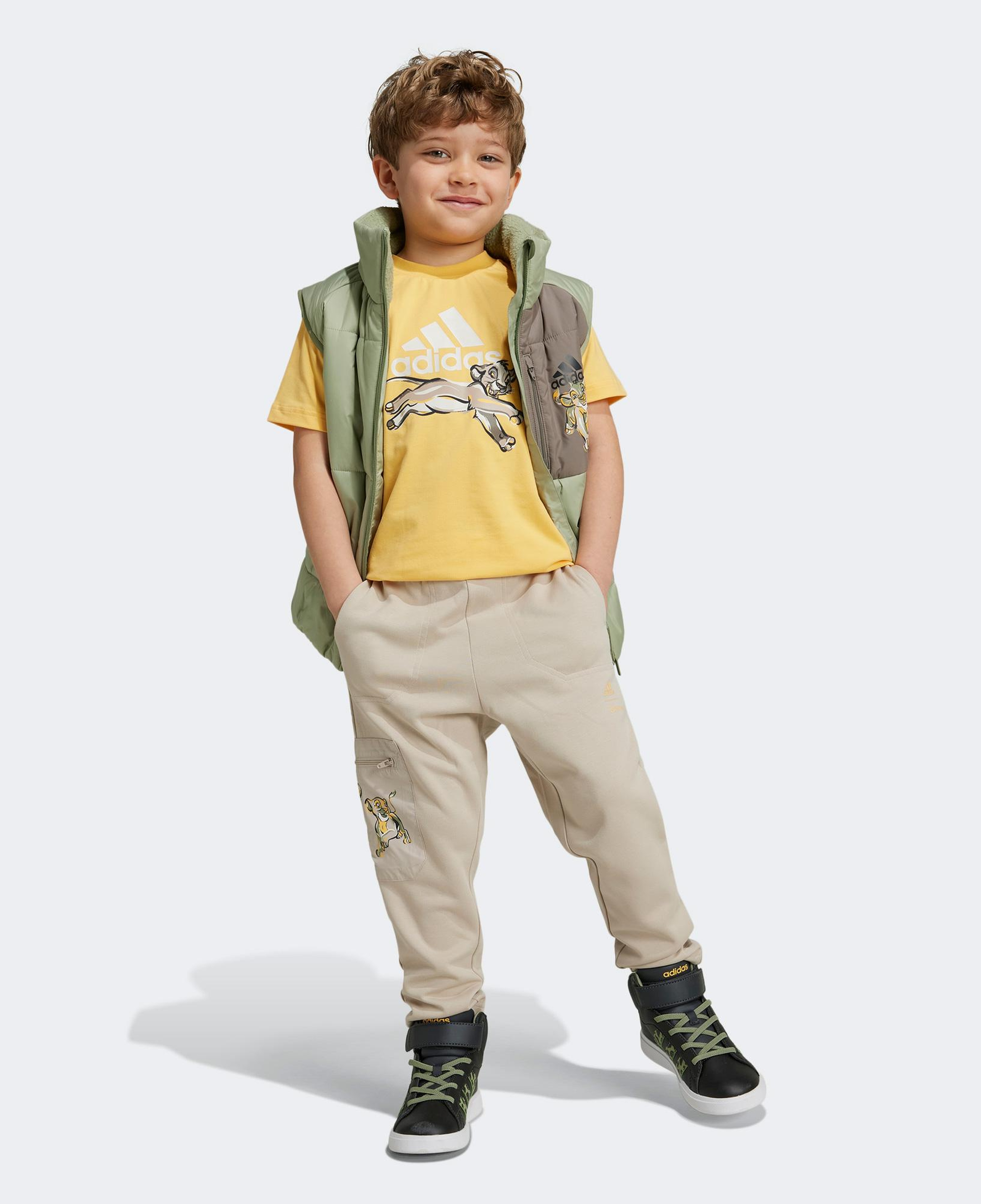 adidas Disney Lion King Çocuk Sarı Günlük T-Shirt