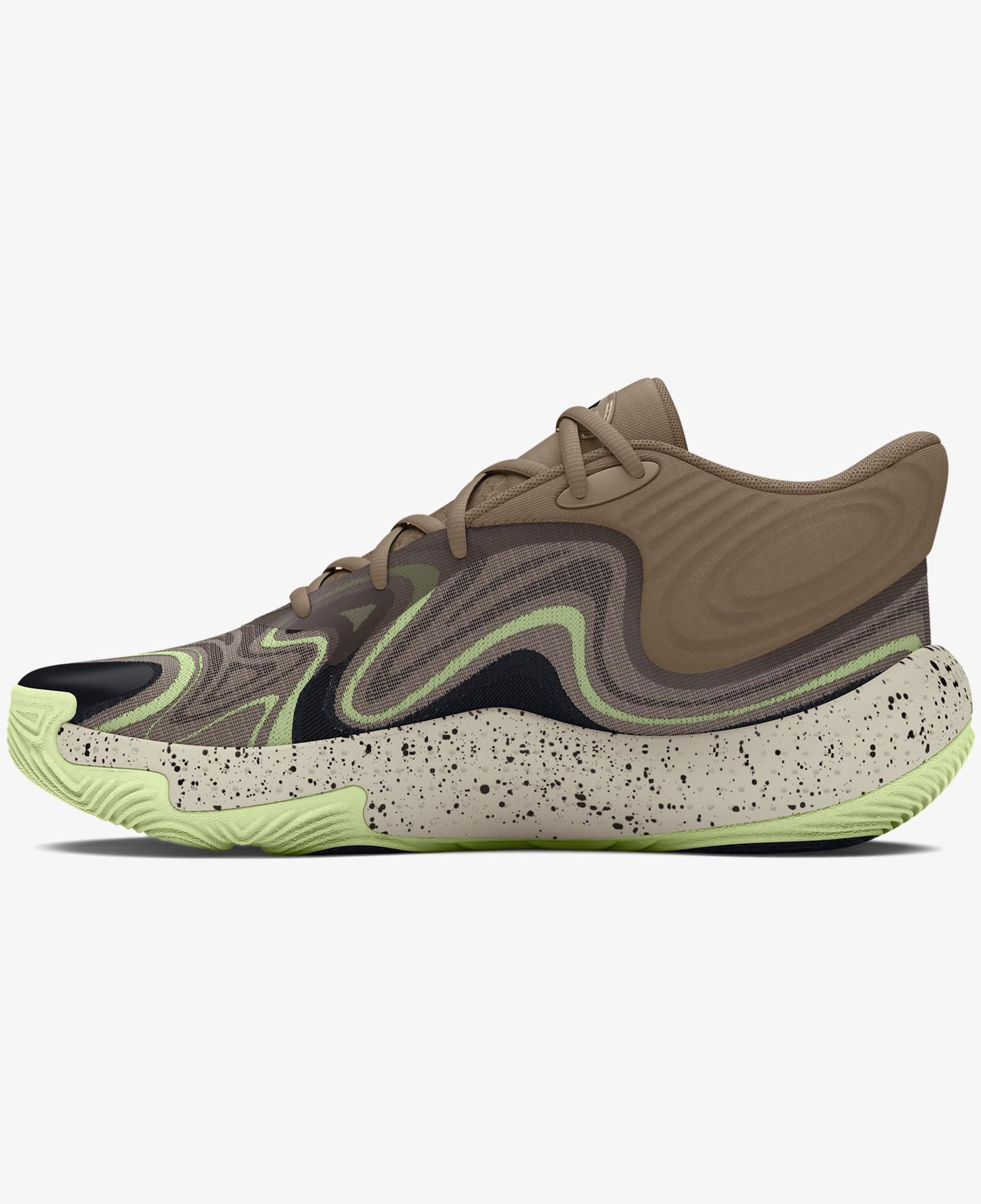 Under Armour Spawn 6 Mid Erkek Yeşil Basketbol Ayakkabısı