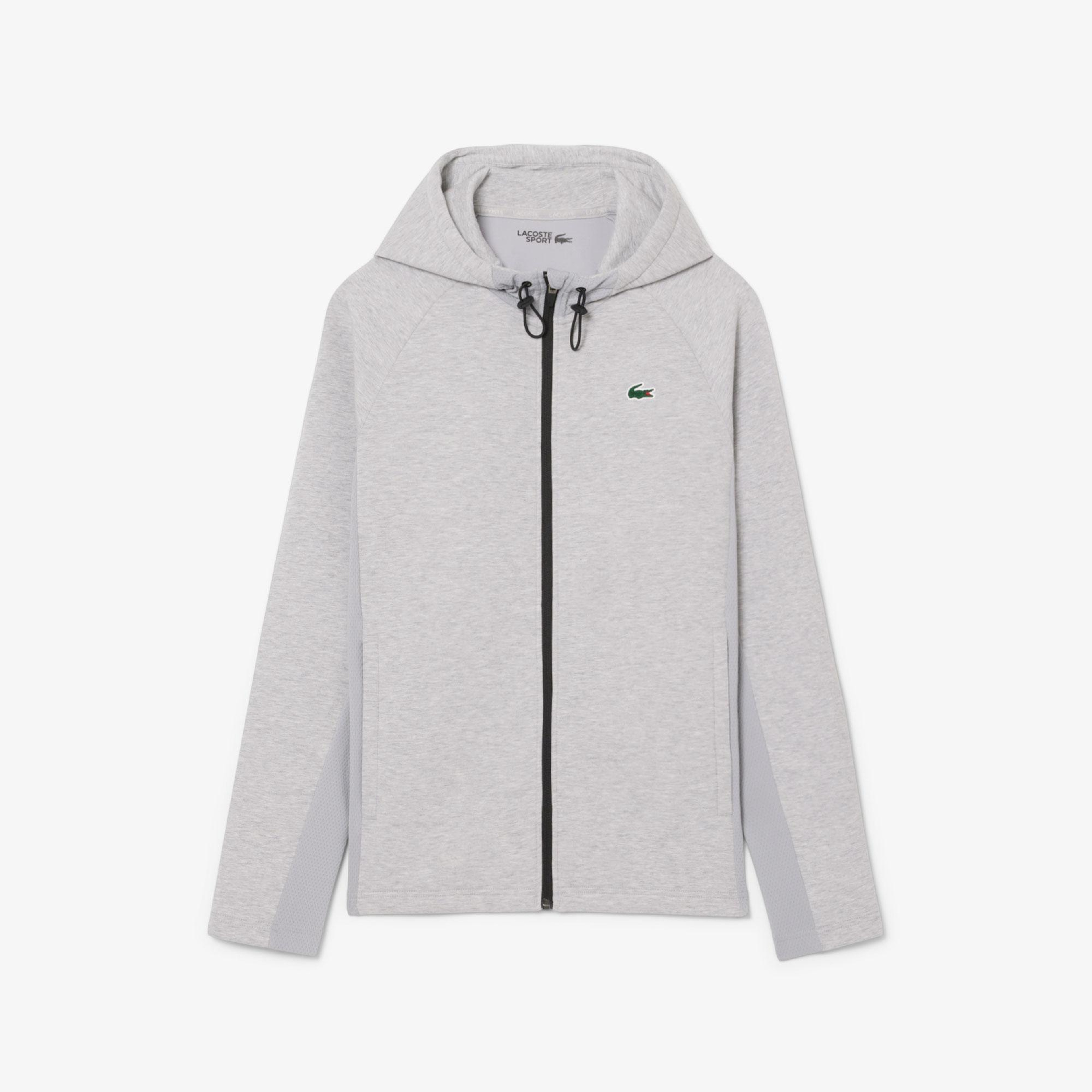 Erkek Fermuarlı Gri Sweatshirt