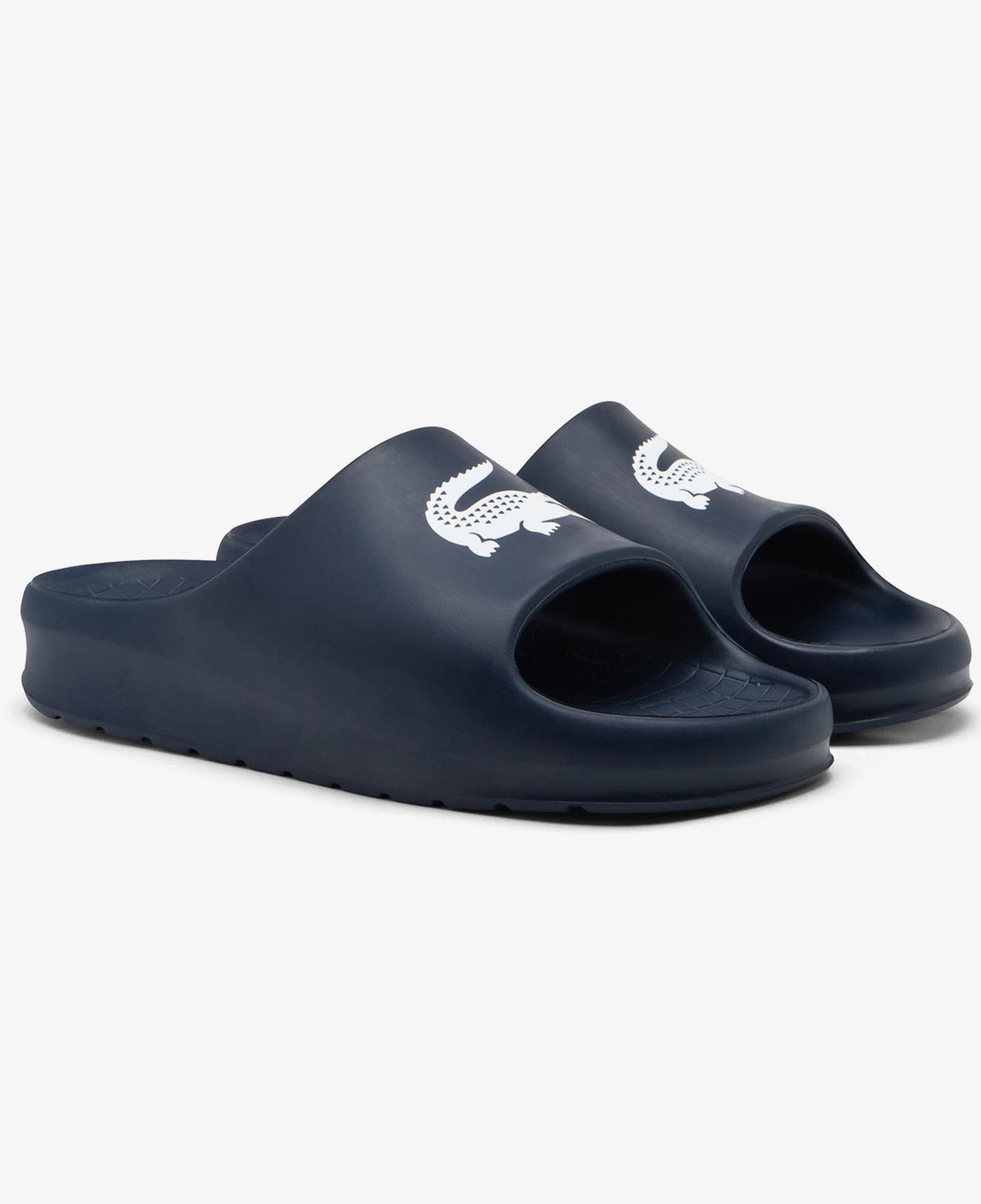 Lacoste Serve Slide 2.0 Erkek Mavi Terlik