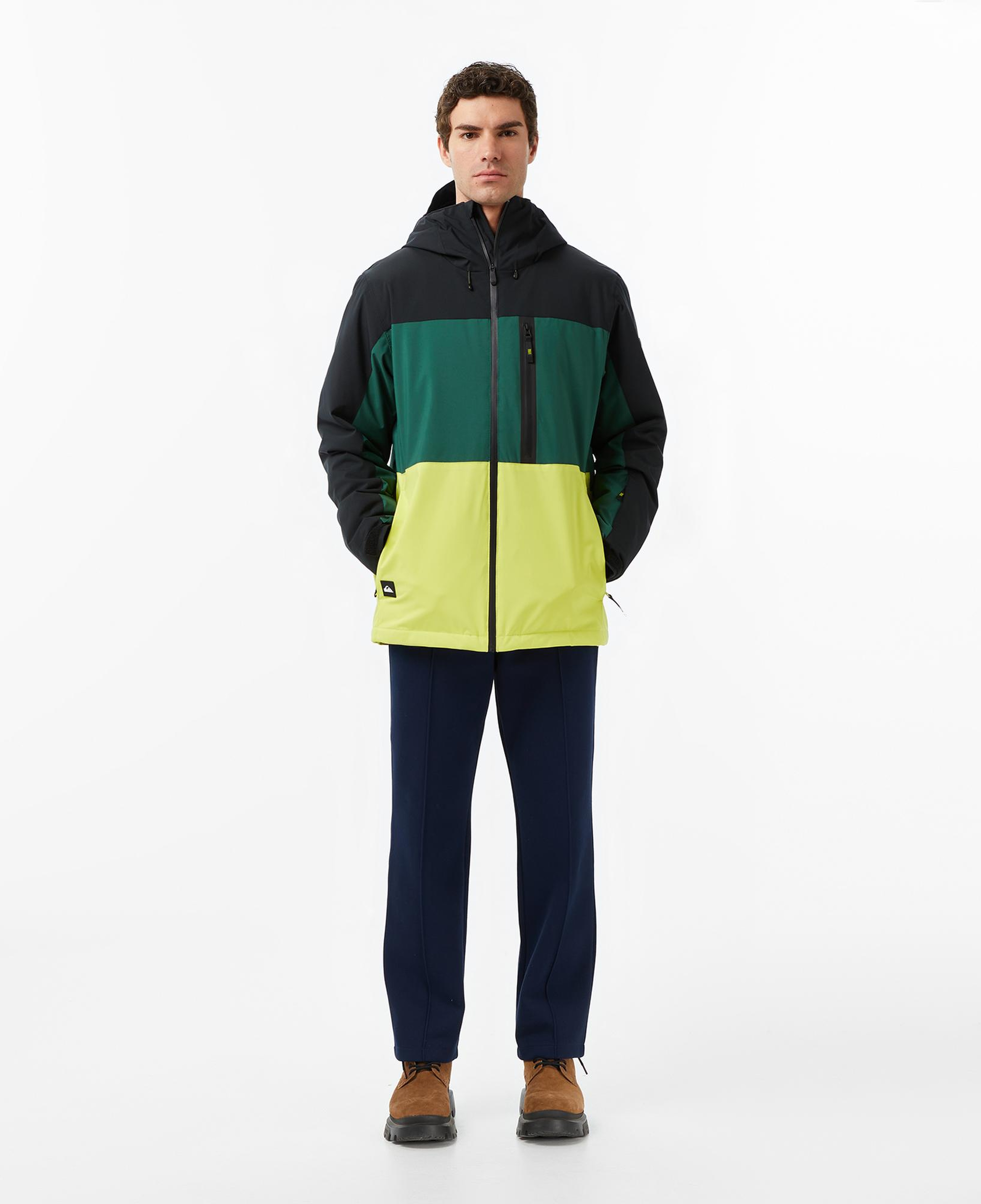 Quiksilver Sycamore Block 20K Erkek Yeşil Kayak Montu