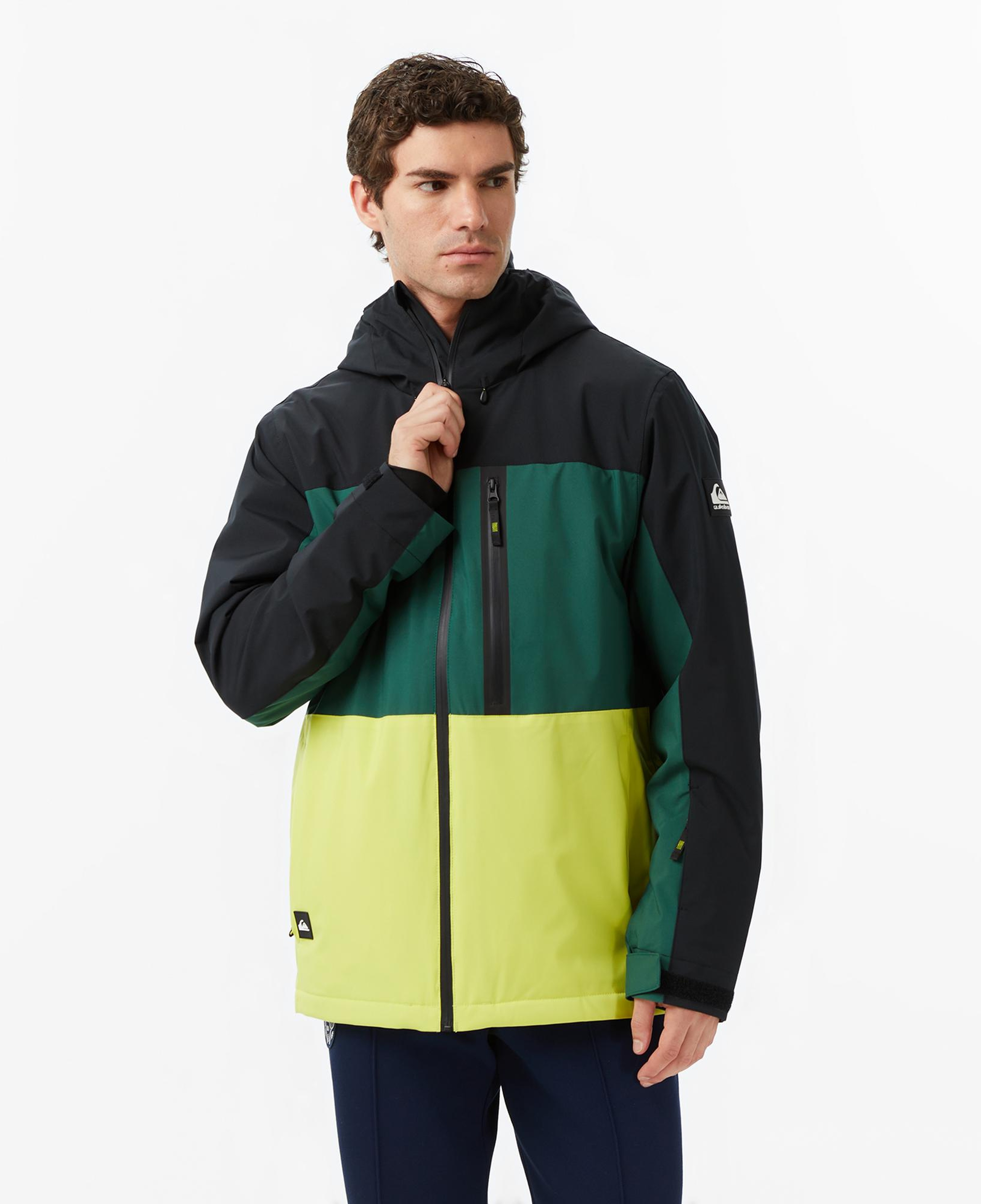 Quiksilver Sycamore Block 20K Erkek Yeşil Kayak Montu