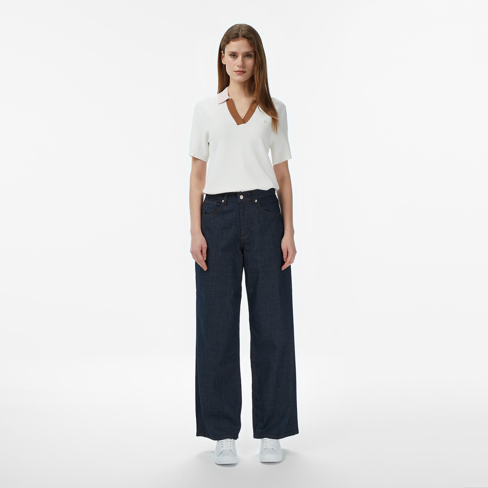 Kadın Regular Fit Koyu Mavi Jean Pantolon