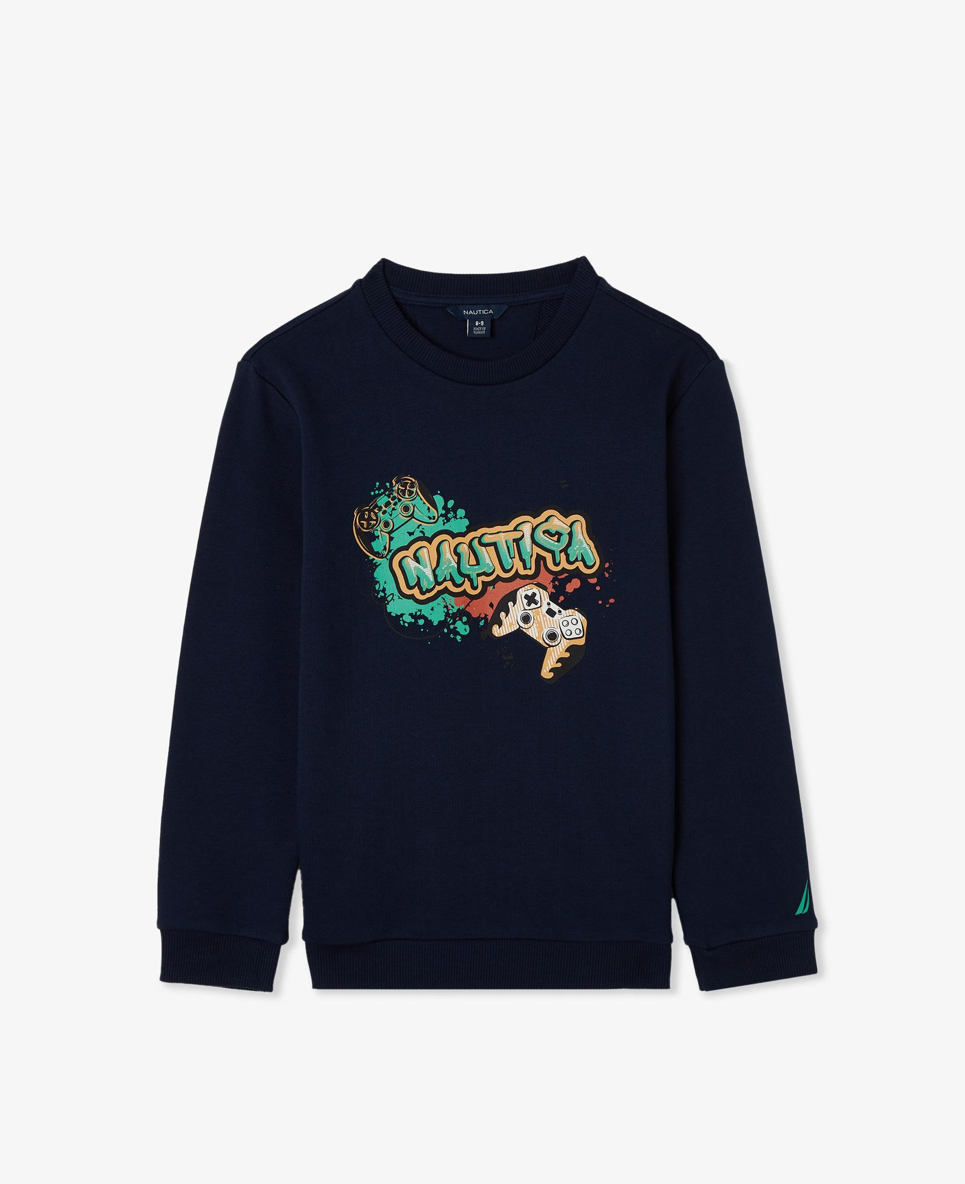Nautica Knit Active Top Çocuk Lacivert Sweatshirt