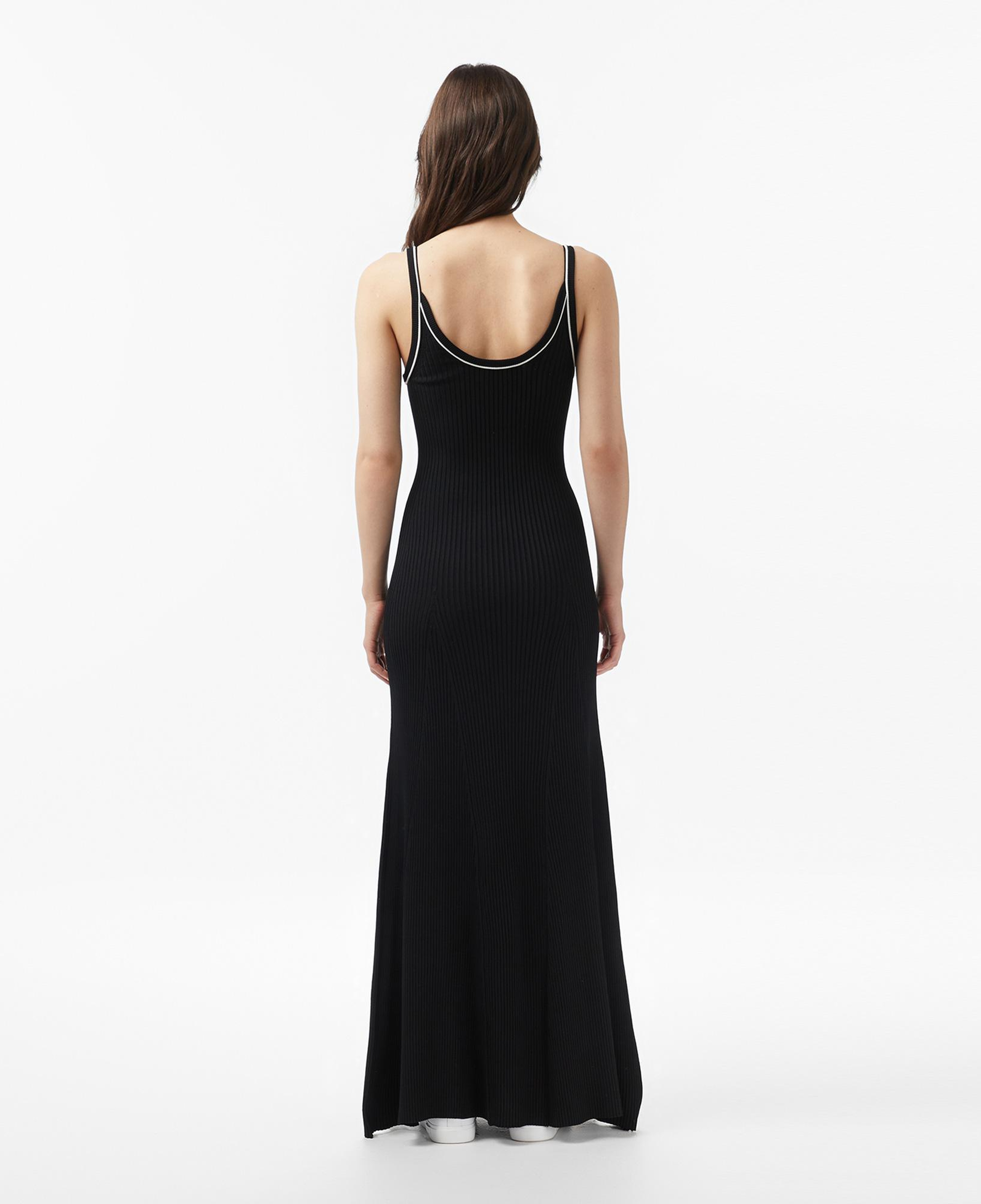 Kadın Flare Fit Kolsuz Siyah Elbise
