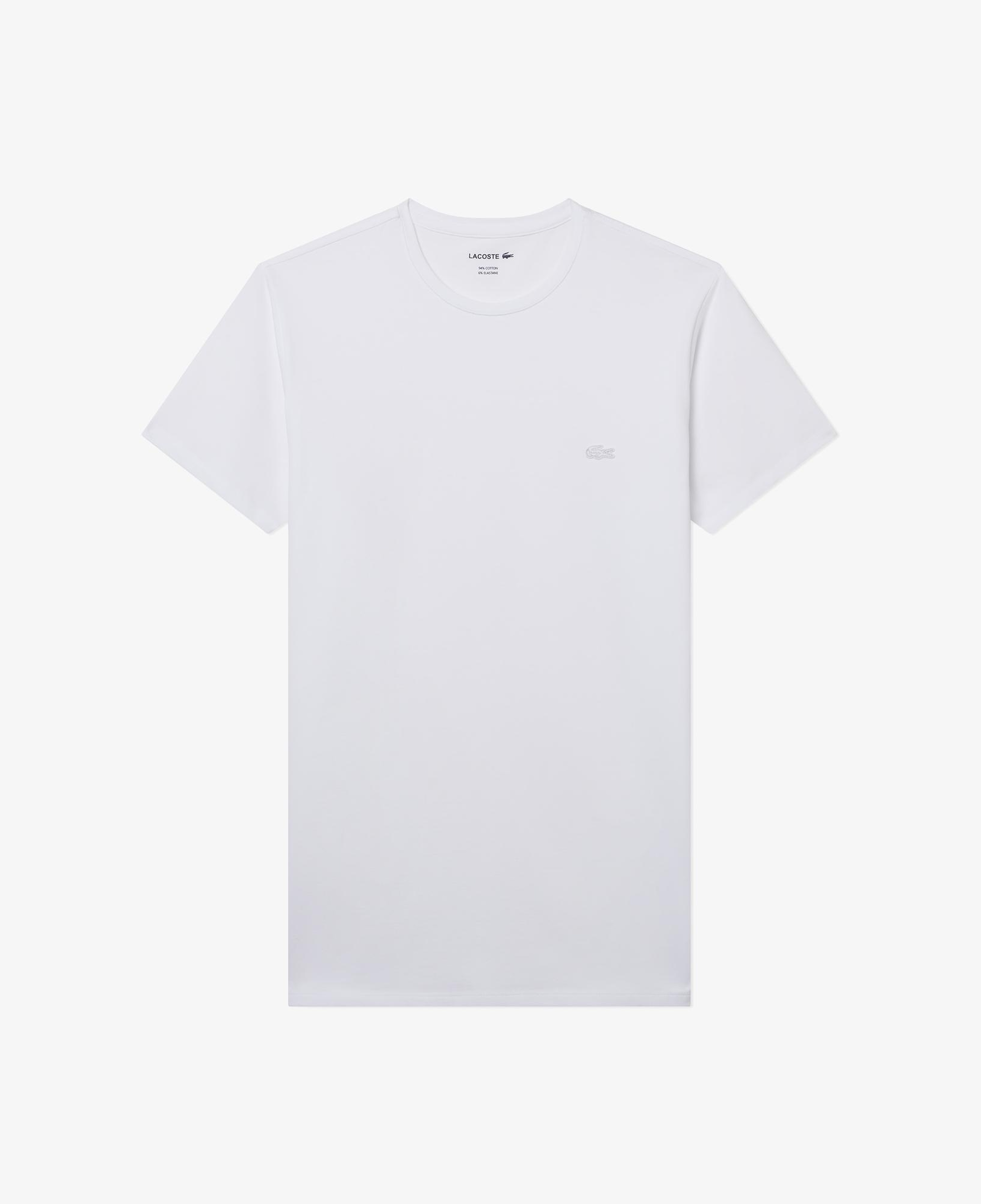 Erkek Slim Fit Bisiklet Yaka Beyaz T-Shirt