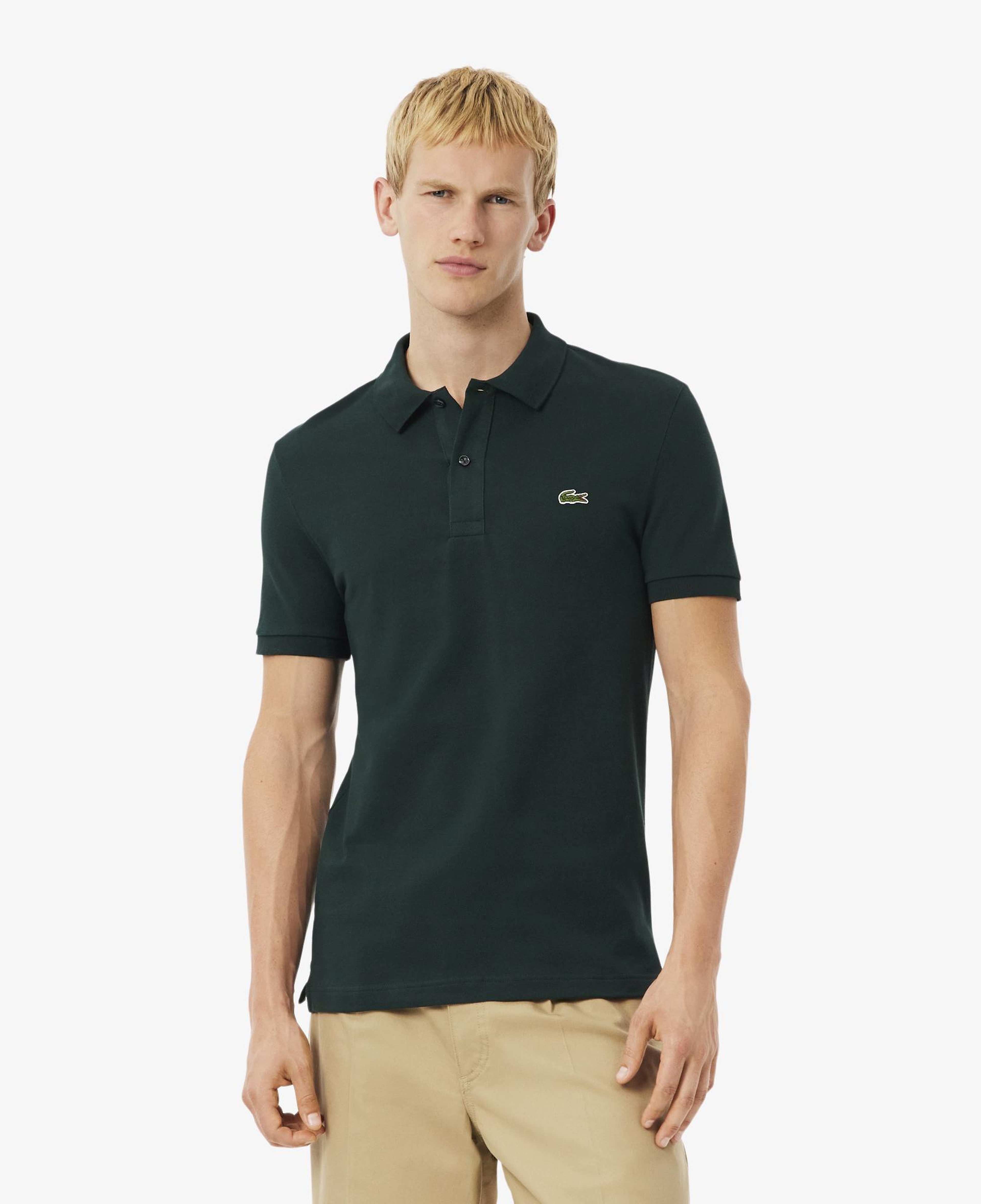 L.12.12 Erkek Slim Fit Koyu Yeşil Polo