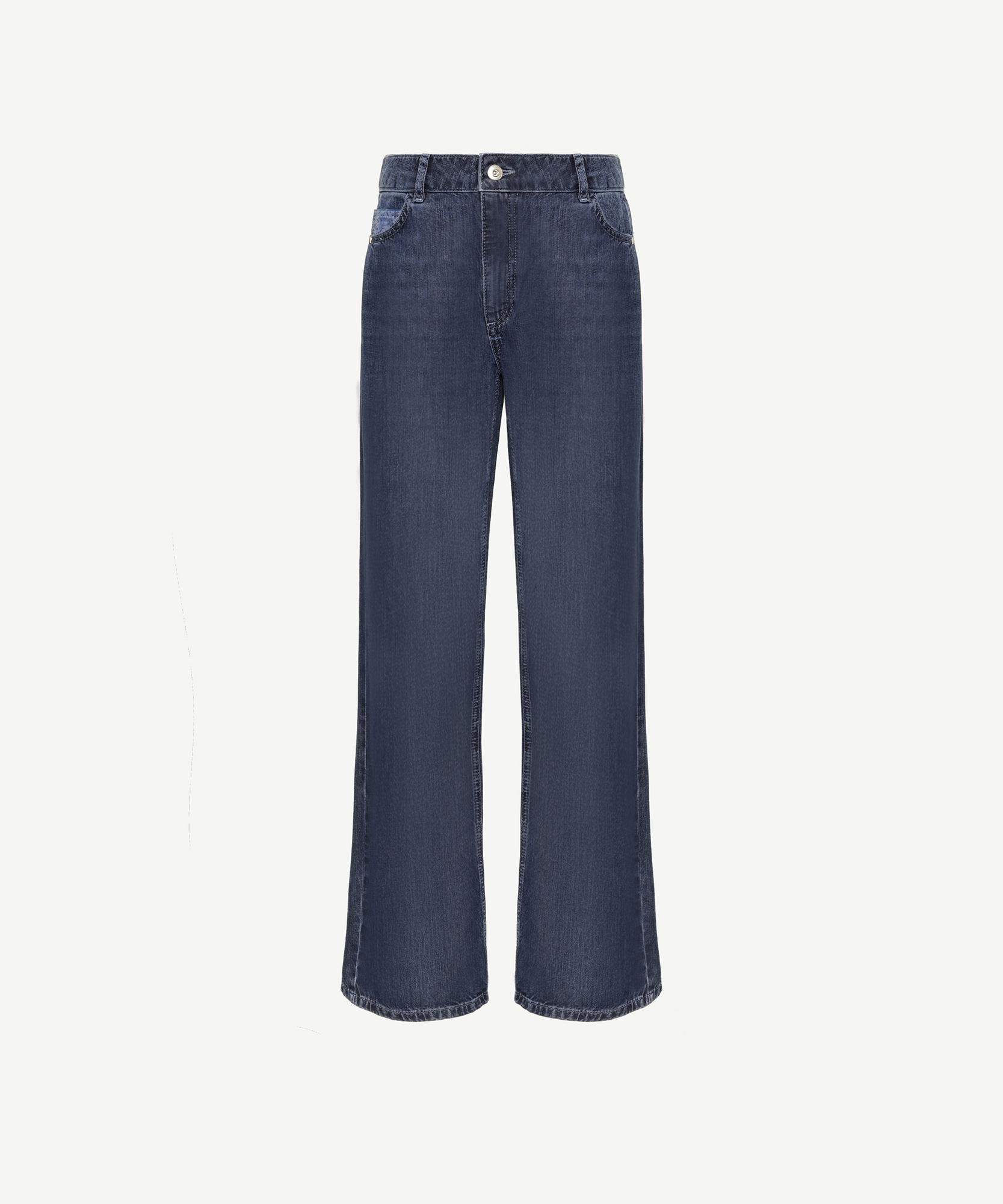YARGICI Arka Cep Detaylı Geniş Fit Denim Pantolon