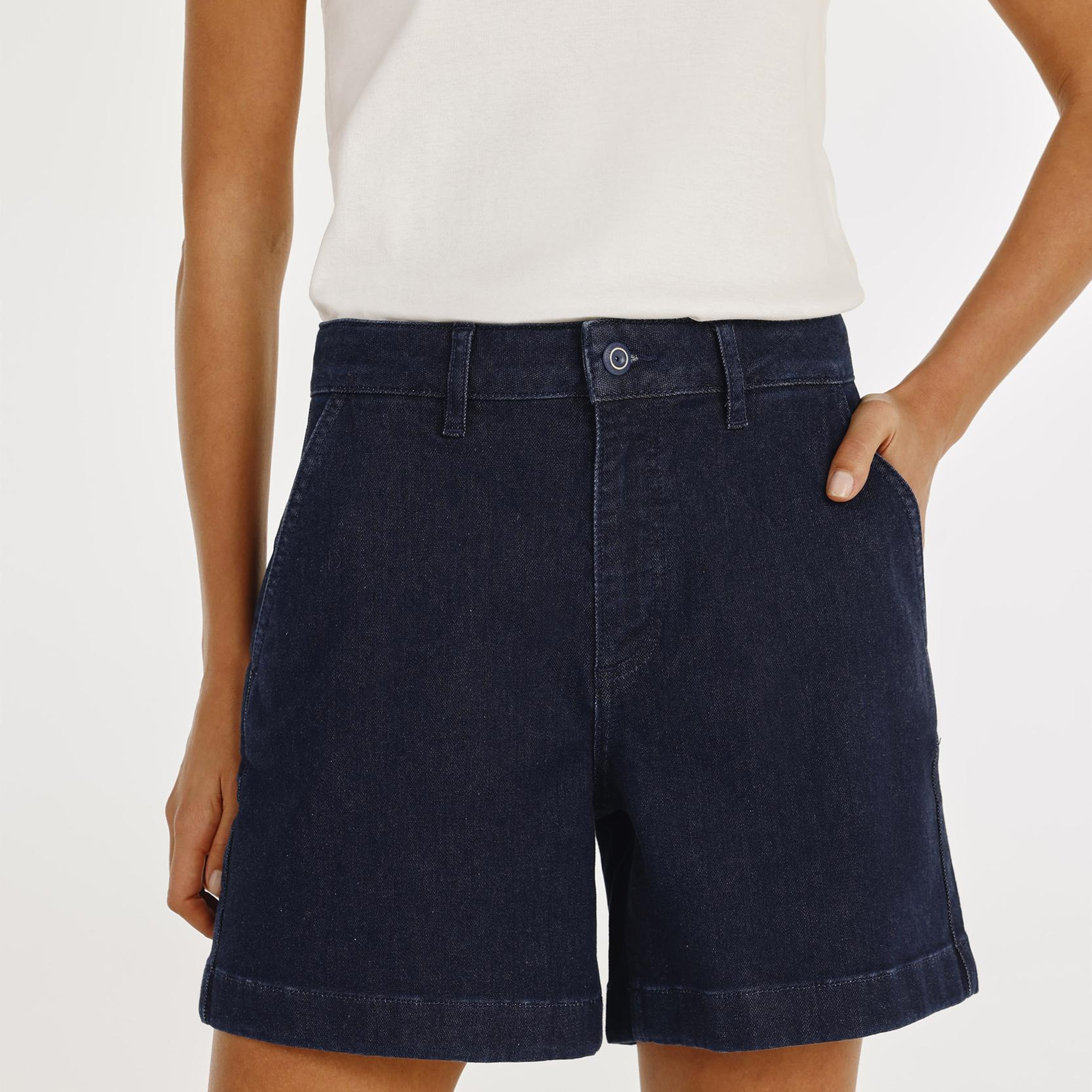 YARGICI Çan Form Denim Bermuda