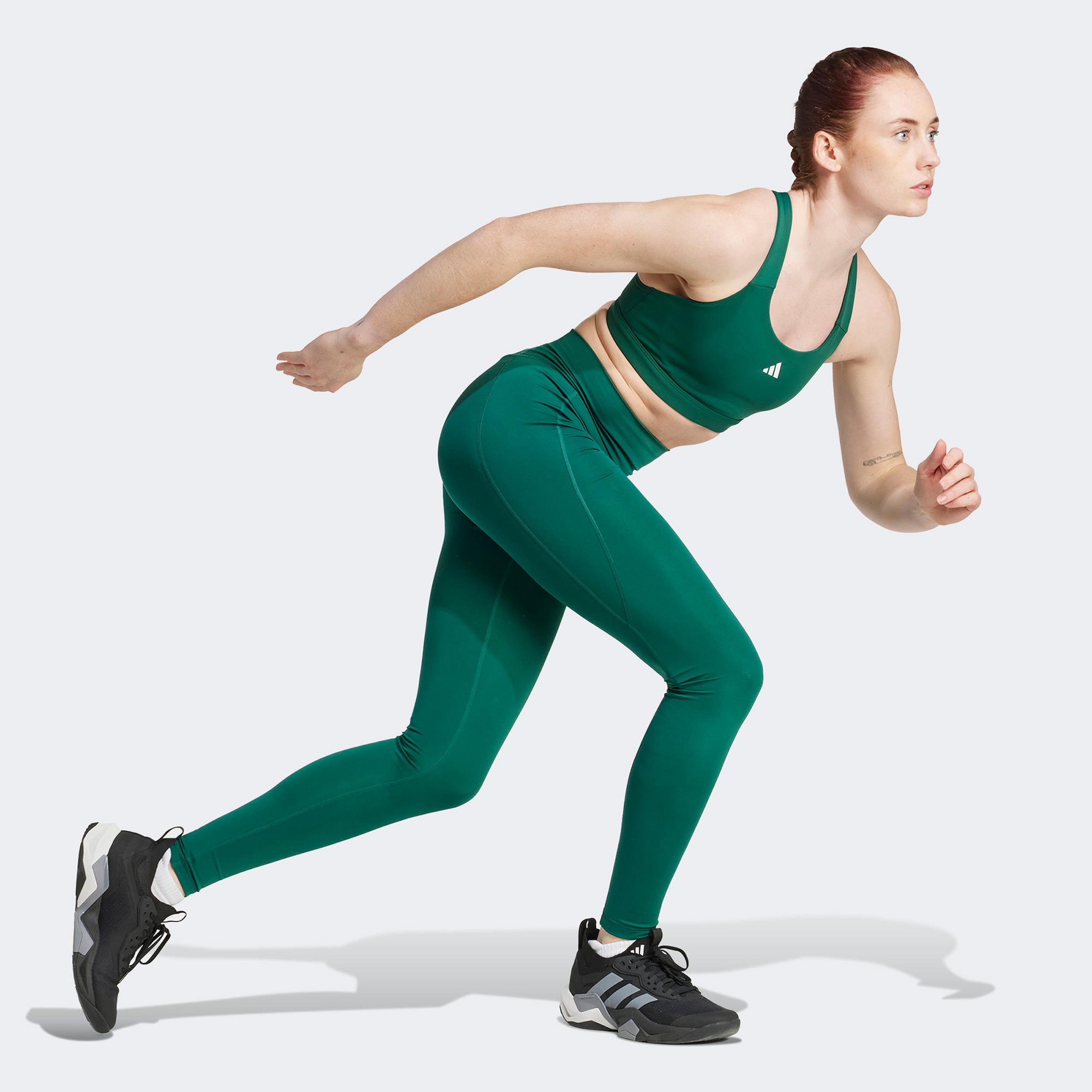 adidas TLRDREACT Training  Kadın Yeşil Antrenman Bra