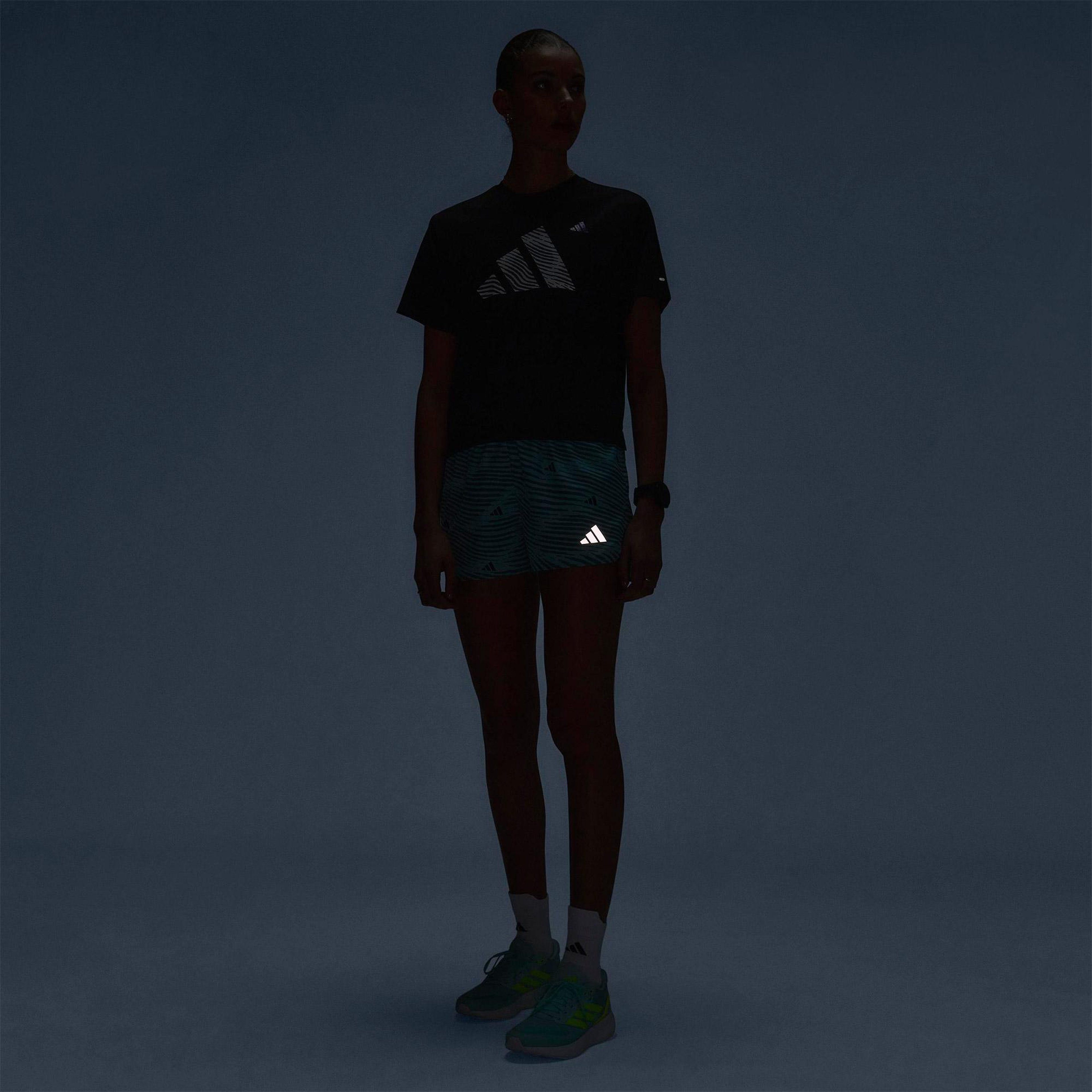 adidas Adi365 Running Essentials Brand Love Kadın Mavi Koşu Şortu