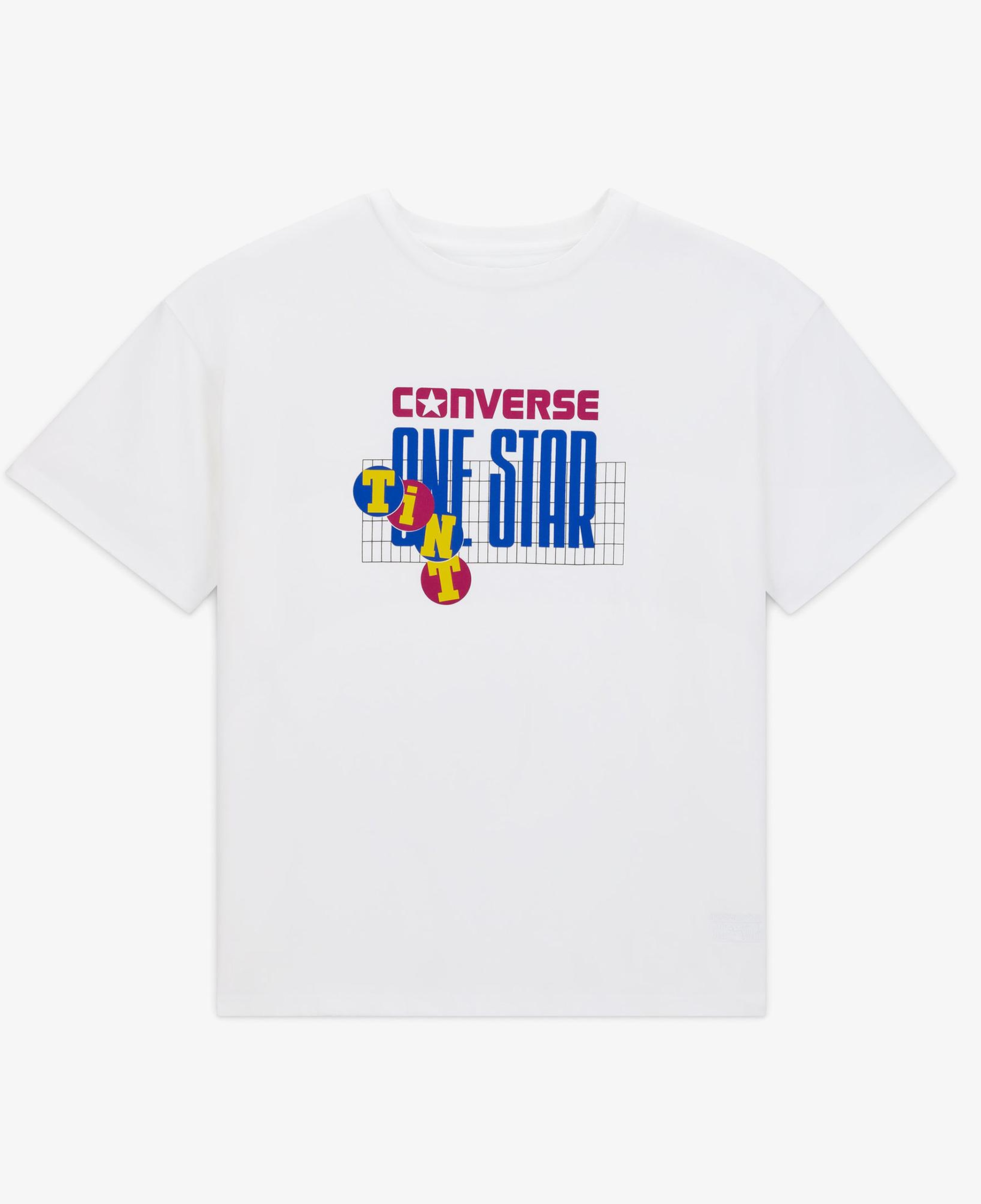 Converse Classic Unisex Baskılı Beyaz T-Shirt