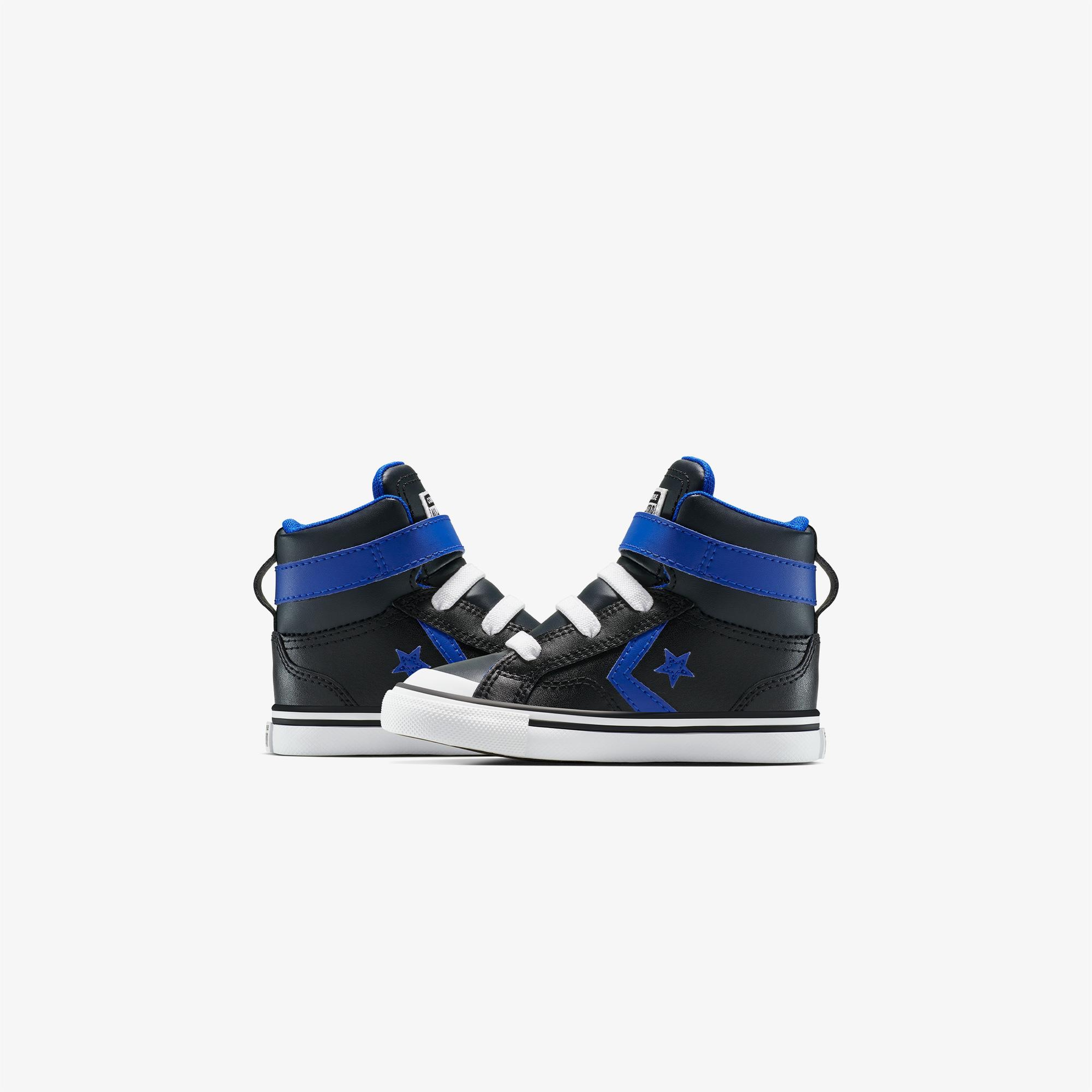 Converse Pro Blaze Strap Leather Easy On Bebek Siyah Sneaker