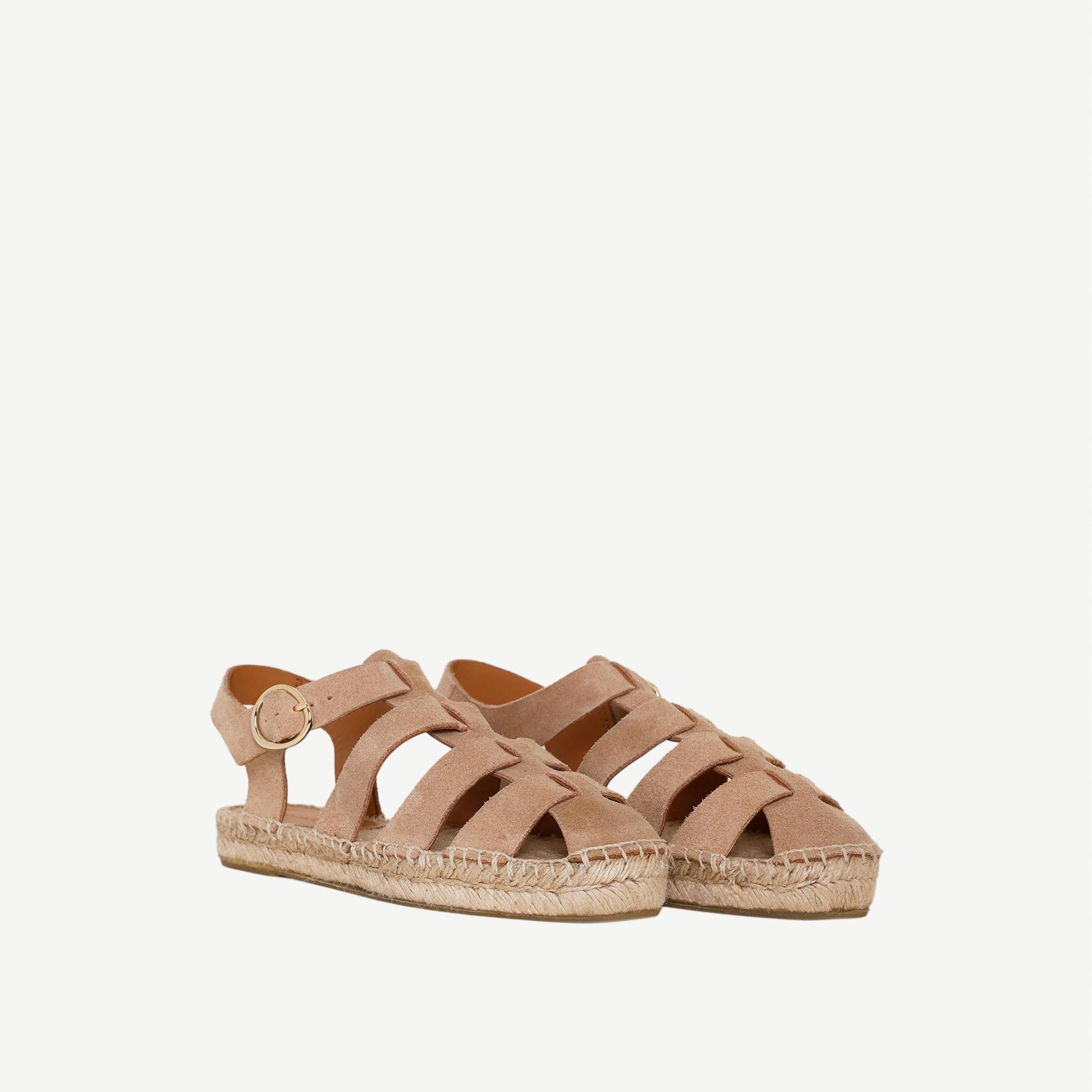 YARGICI Süet Kafesli Espadril