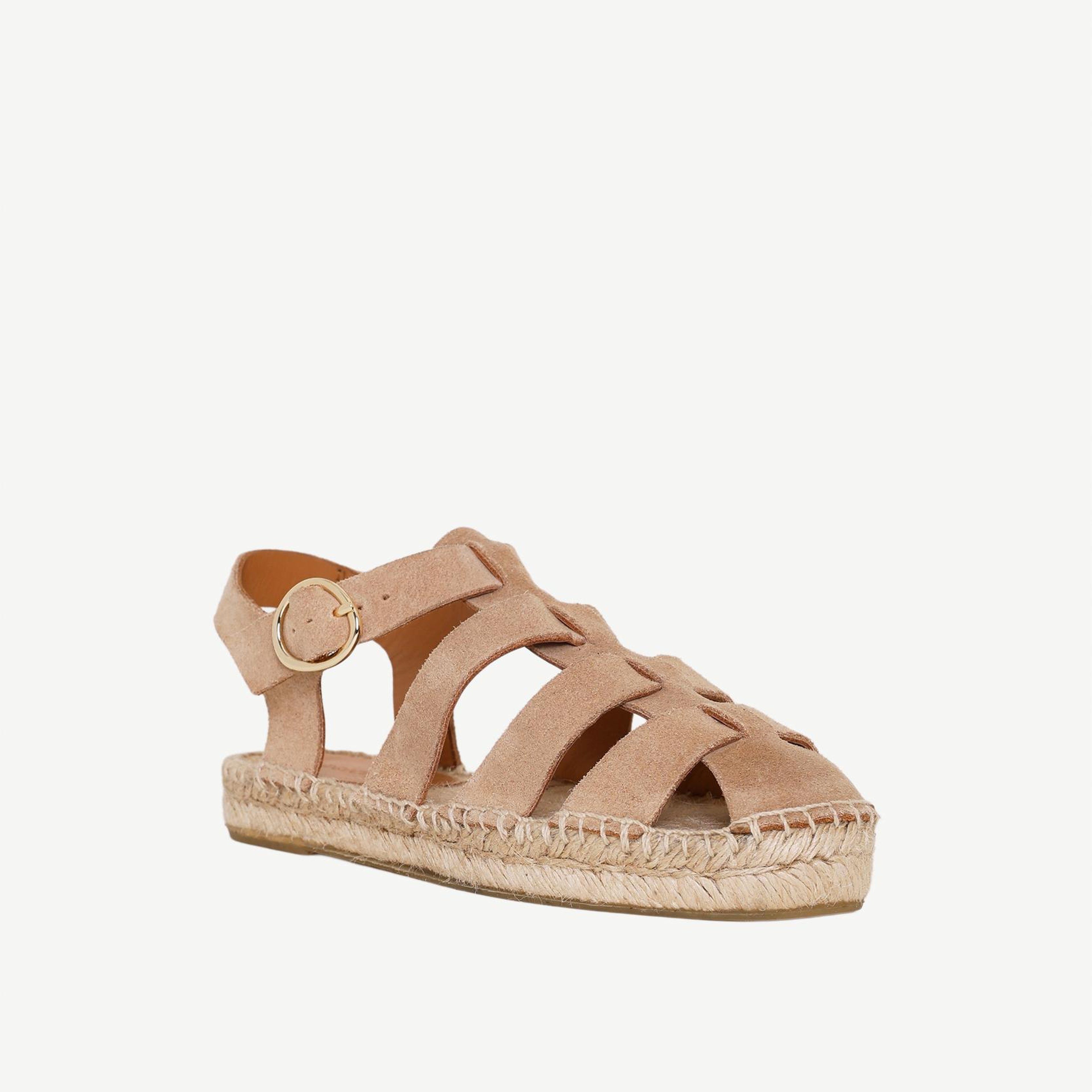 YARGICI Süet Kafesli Espadril