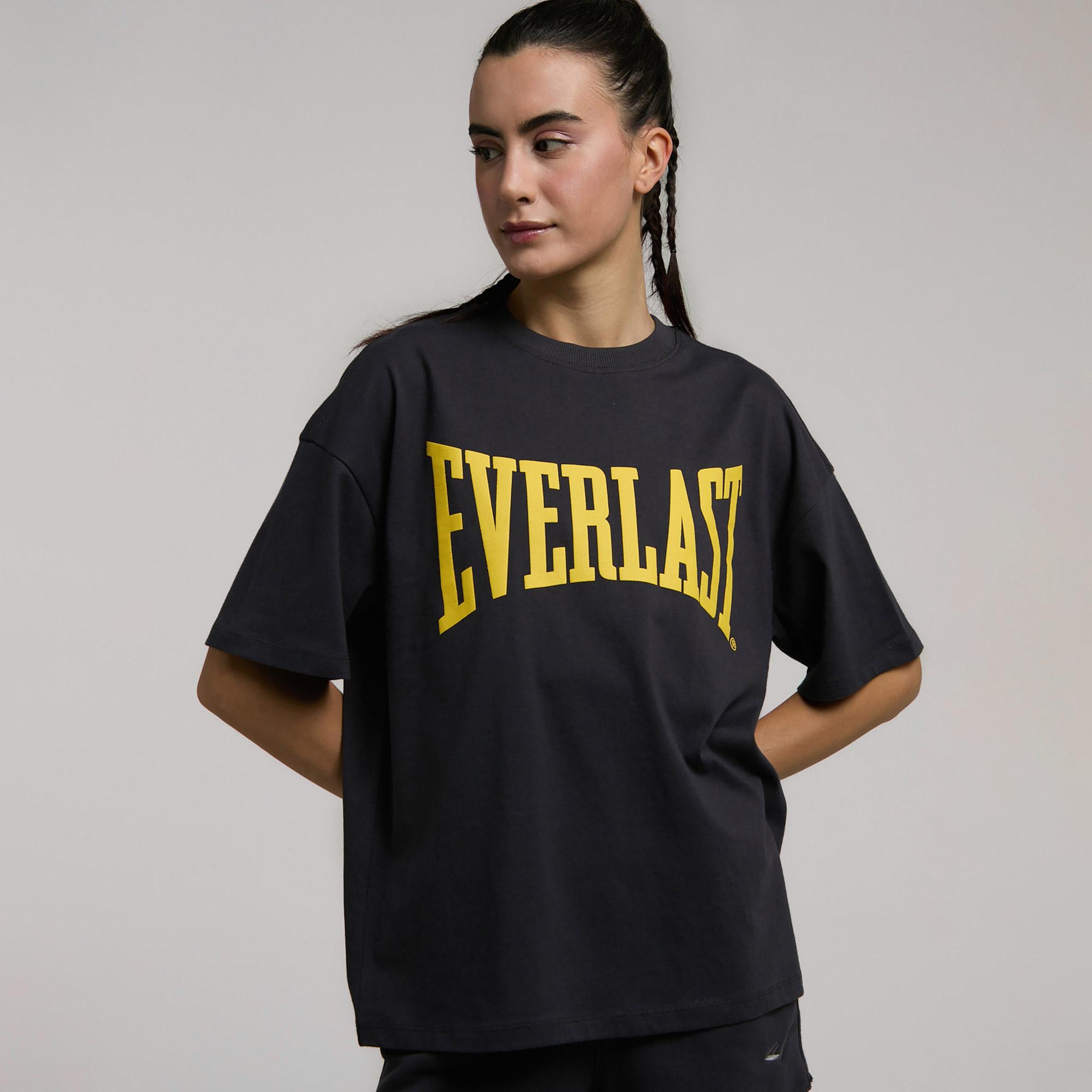 Everlast Ever Classics Wmn Oversize Gri Kadın T-Shirt