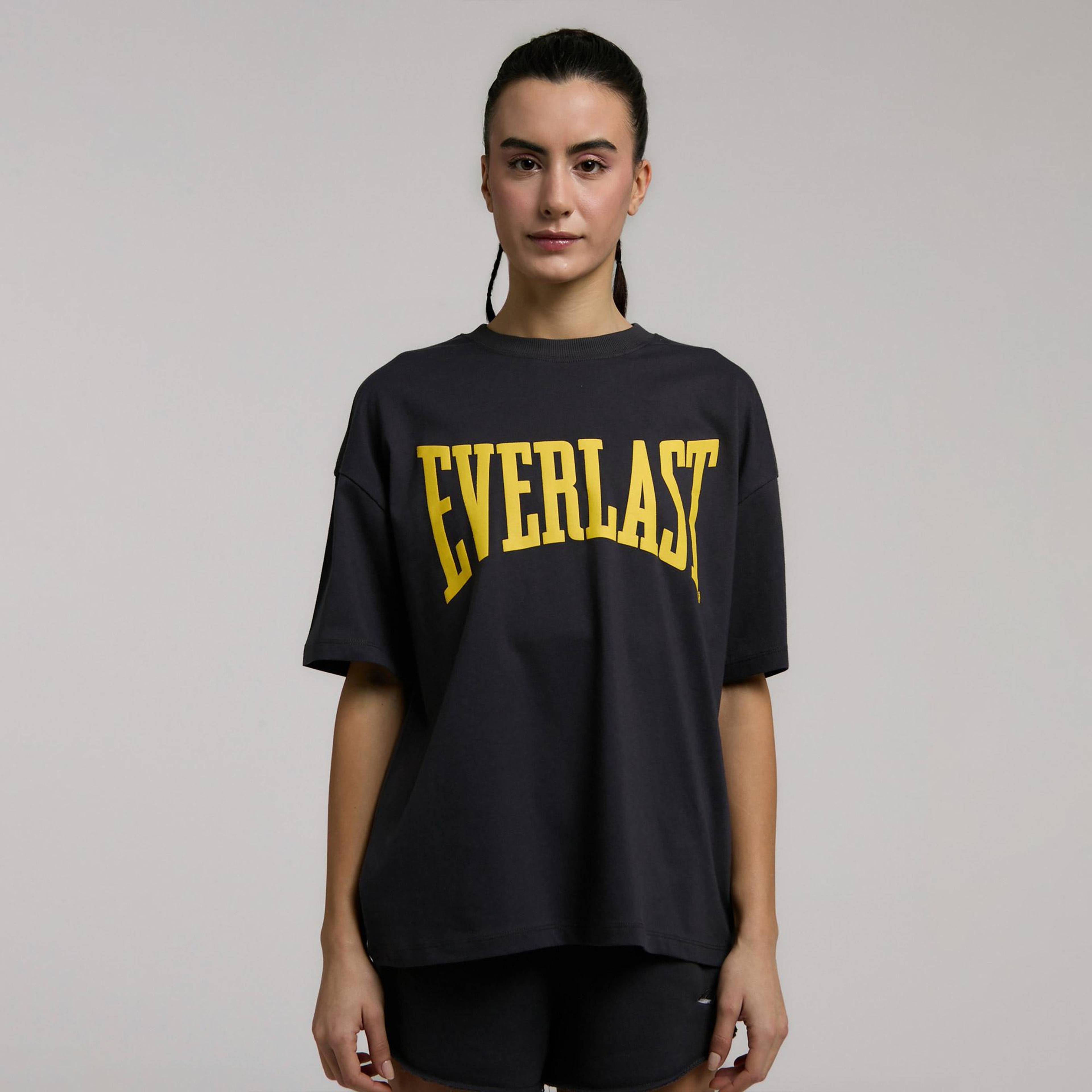 Everlast Ever Classics Wmn Oversize Gri Kadın T-Shirt