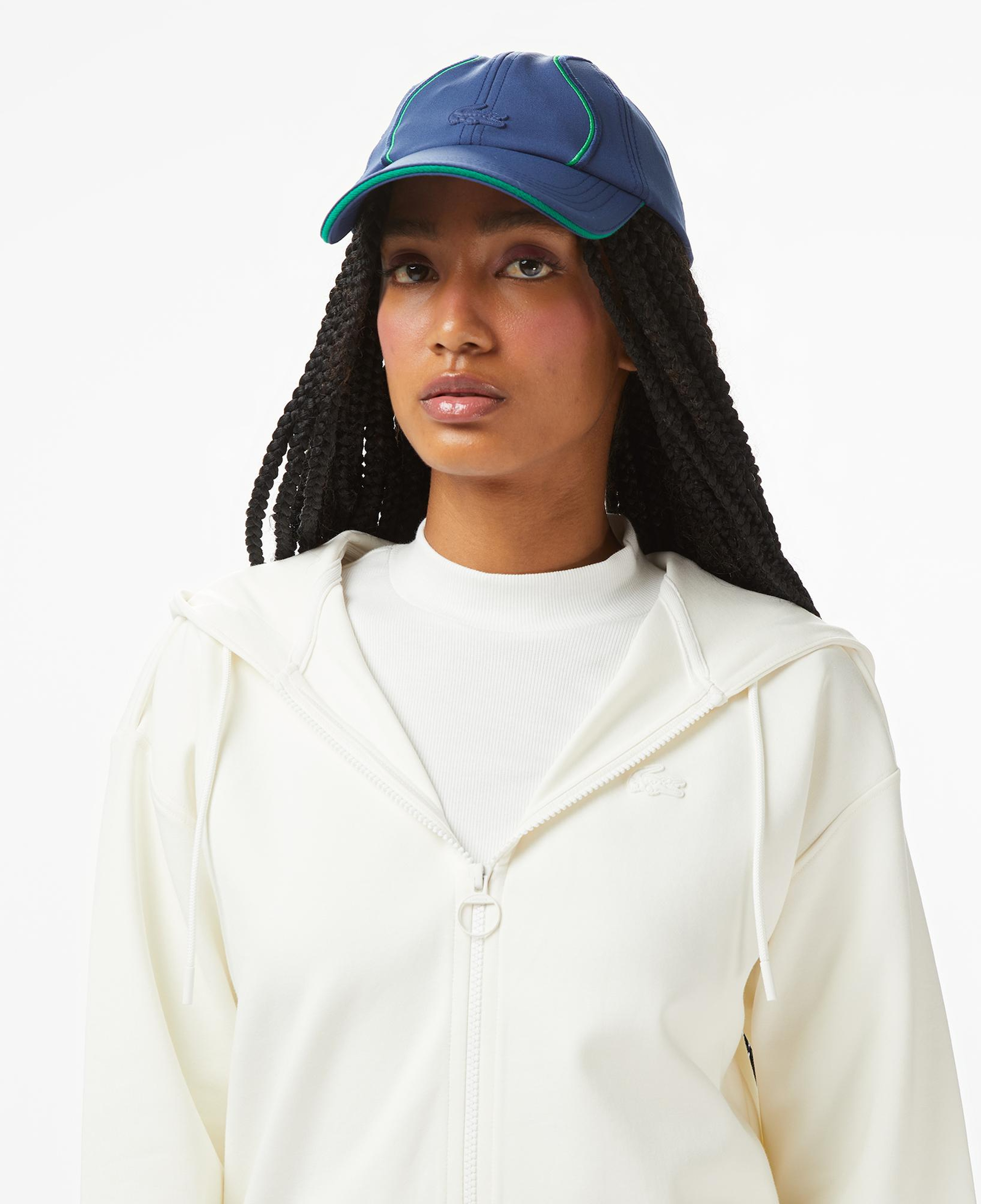 Lacoste x House of SuperStep Regular Fit Kadın Beyaz Sweatshirt