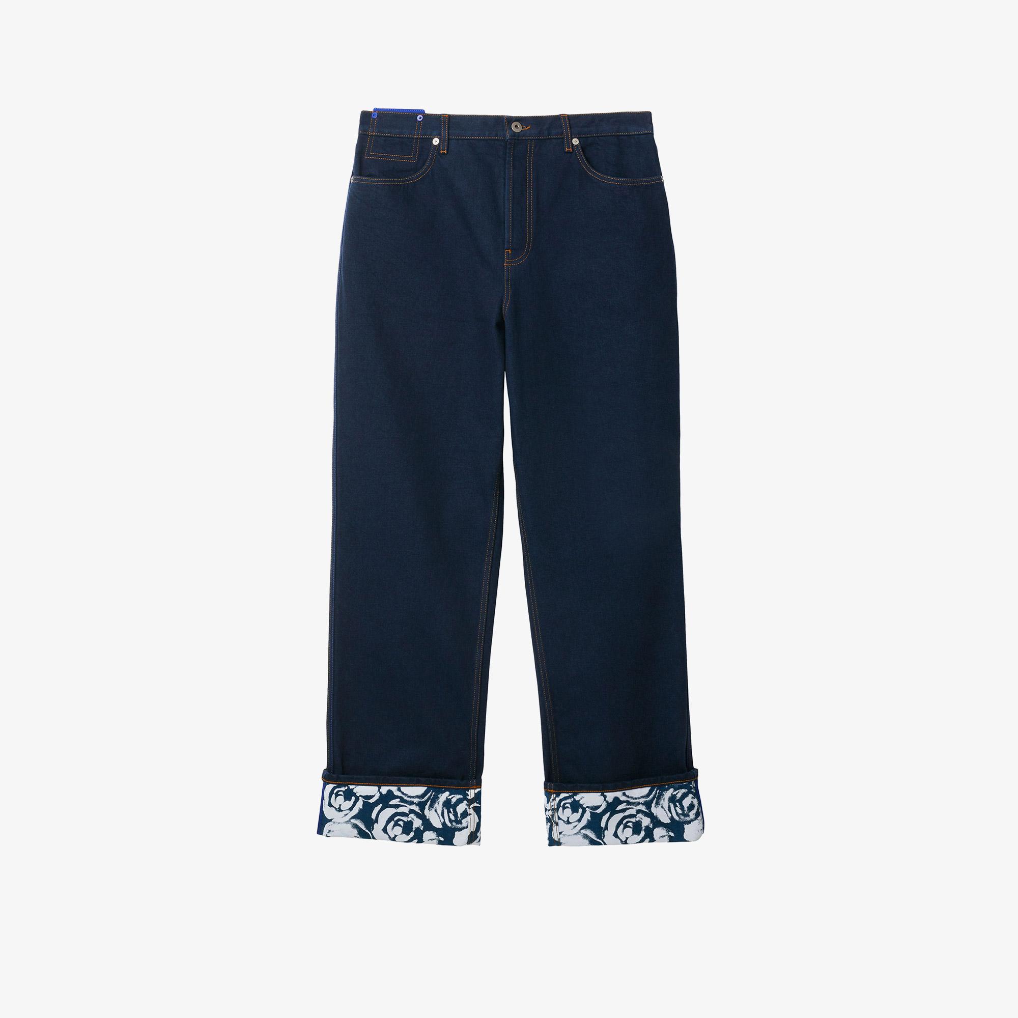 Burberry Erkek Lacivert Pantolon