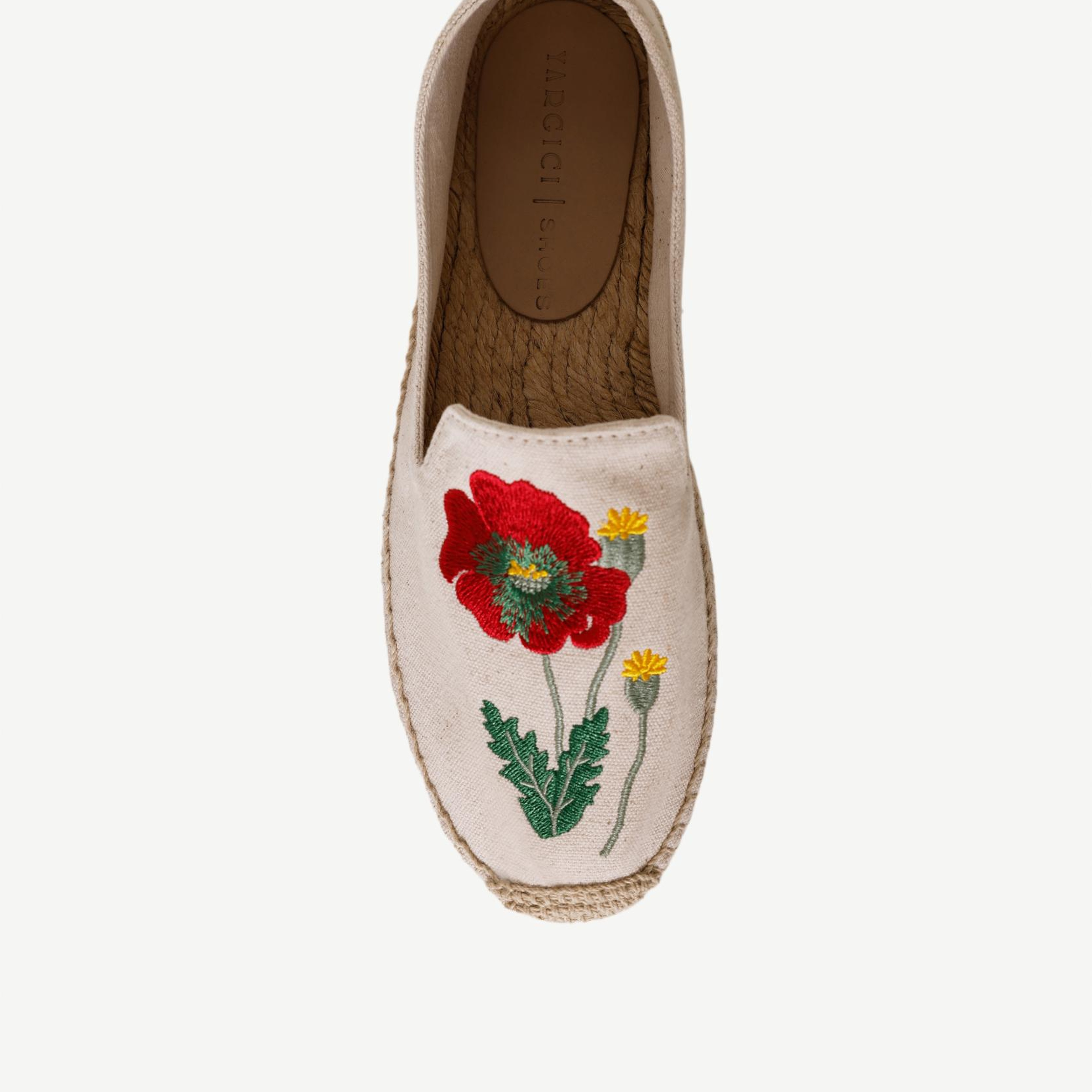 YARGICI Çiçek Desenli Nakış İşleme Espadril