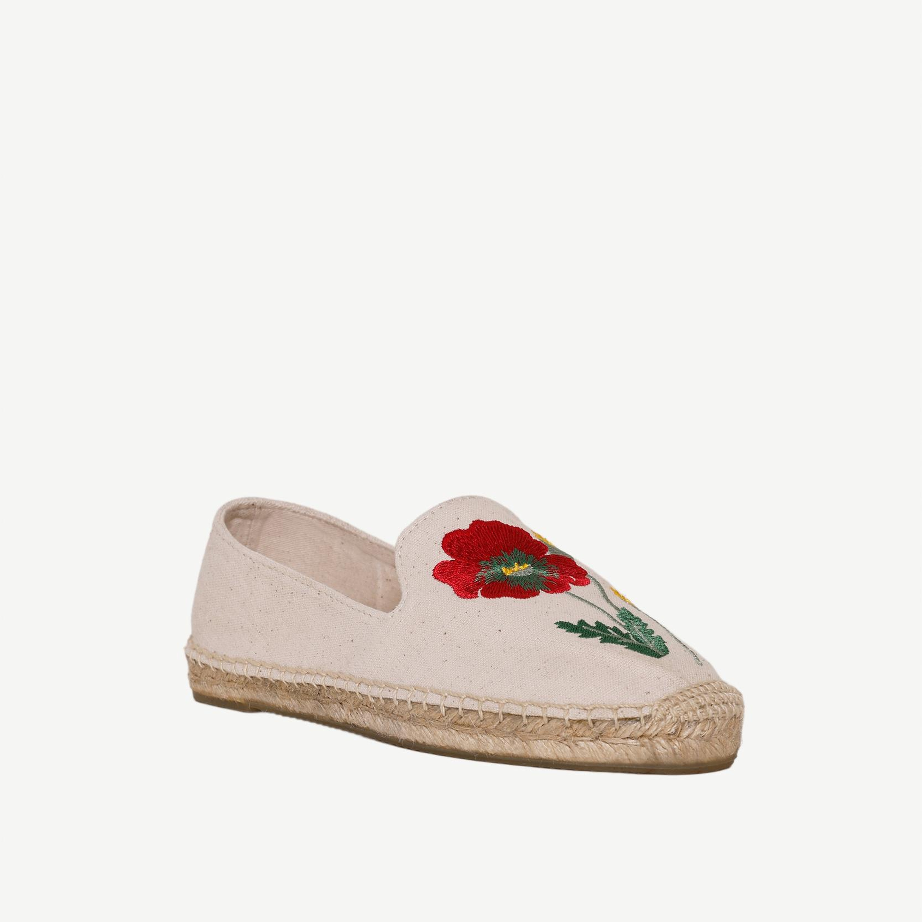 YARGICI Çiçek Desenli Nakış İşleme Espadril