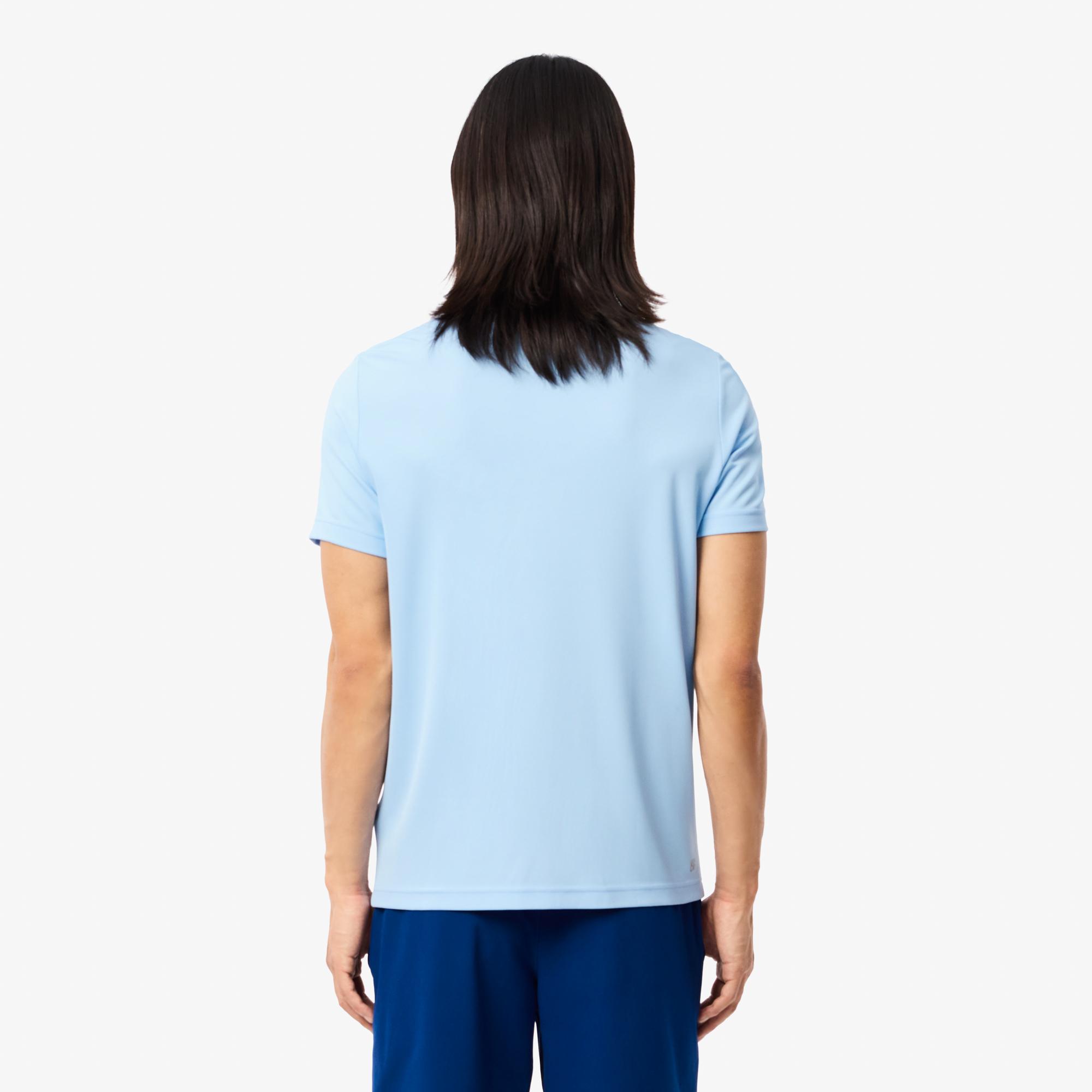 Erkek Regular Fit Baskılı Mavi Polo