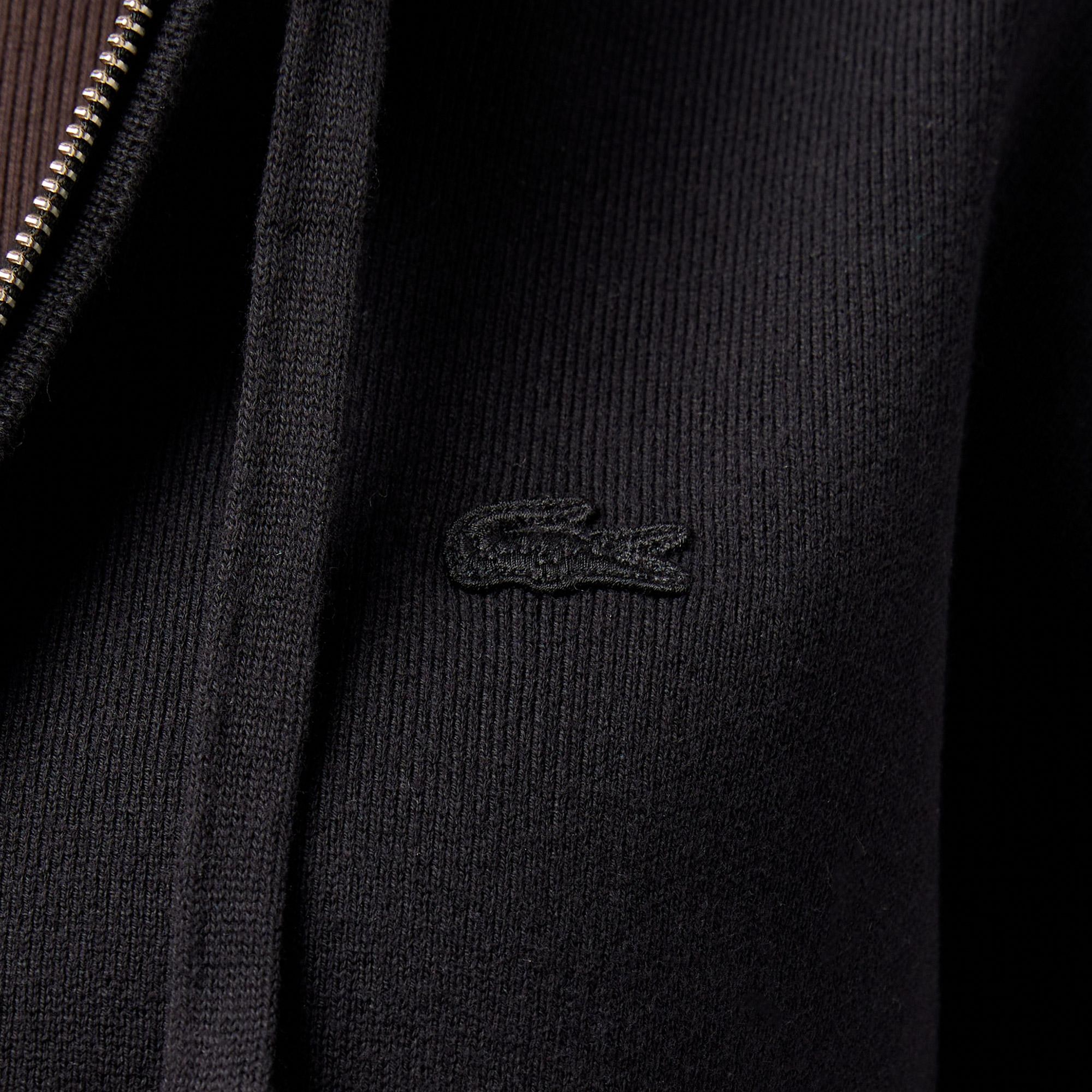 Lacoste Classic Fit Kadın Siyah Hırka