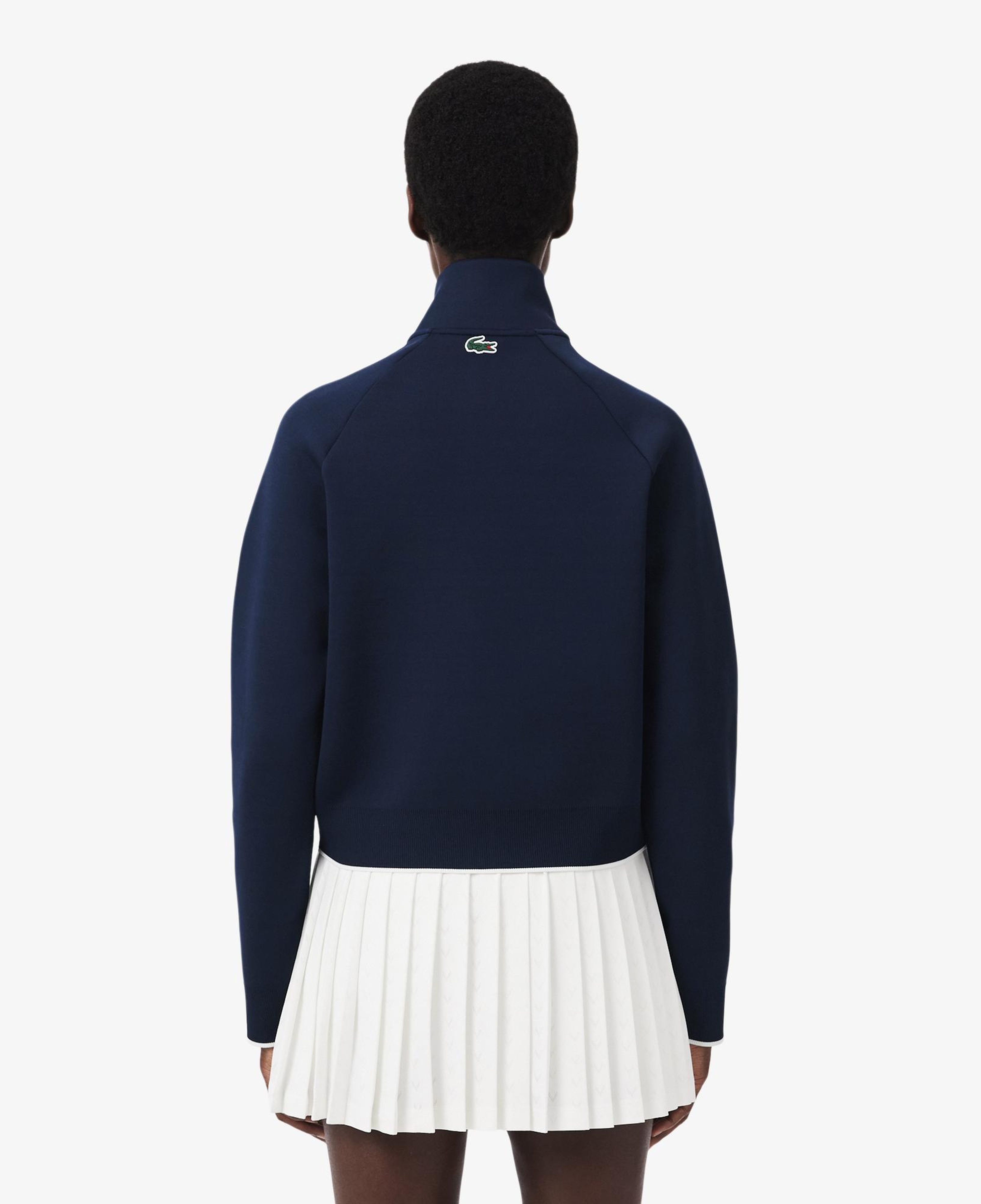 Kadın Relaxed Fit Fermuarlı Lacivert Sweatshirt