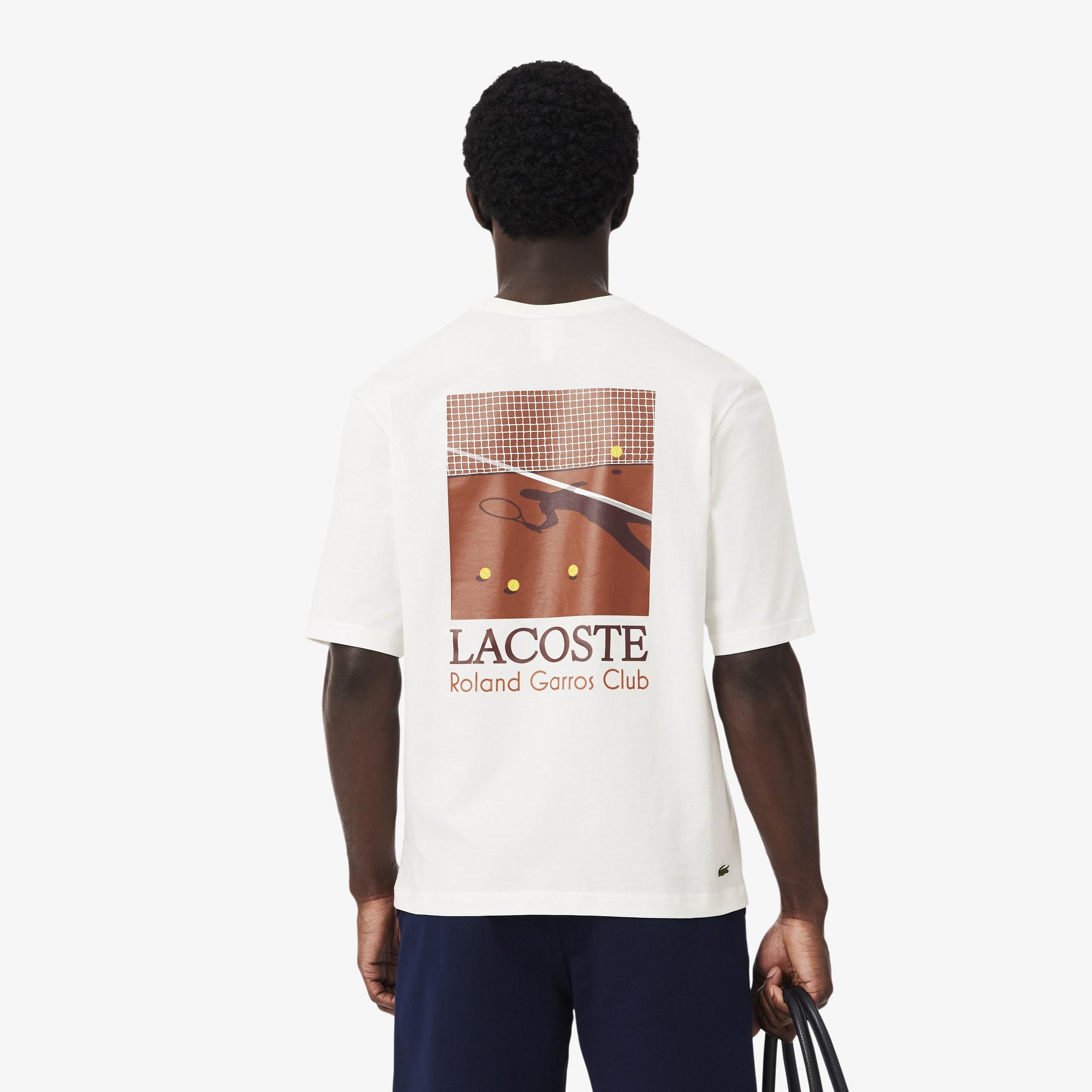 Erkek Relaxed Fit Baskılı Beyaz T-Shirt