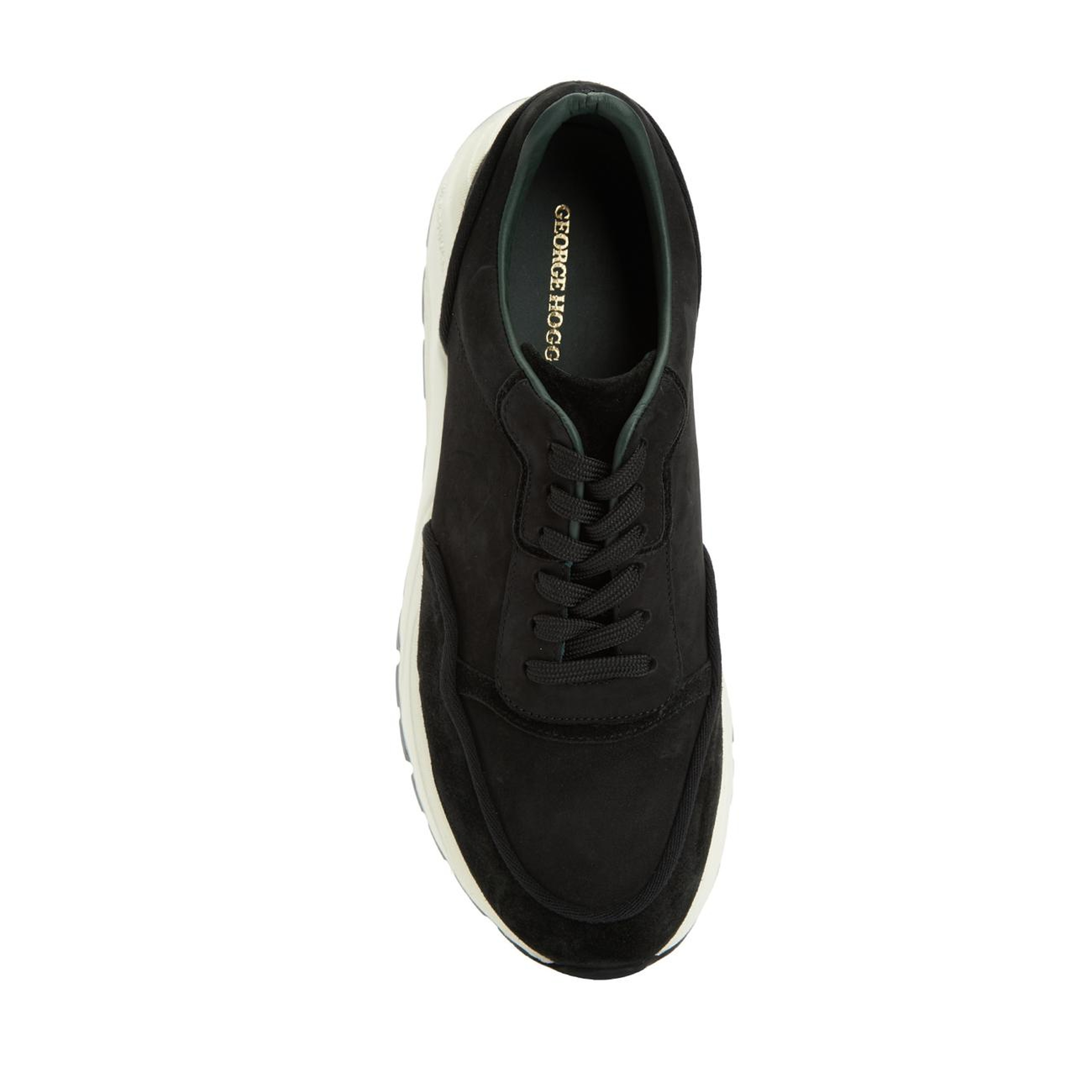 George Hogg Erkek Siyah Süet Sneaker