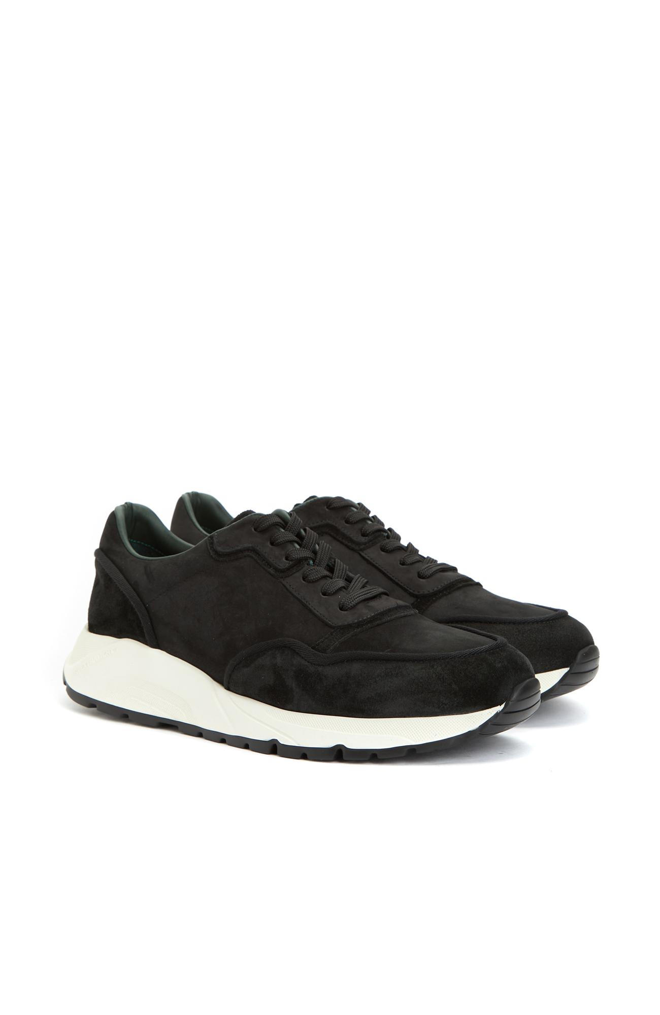 George Hogg Erkek Siyah Süet Sneaker