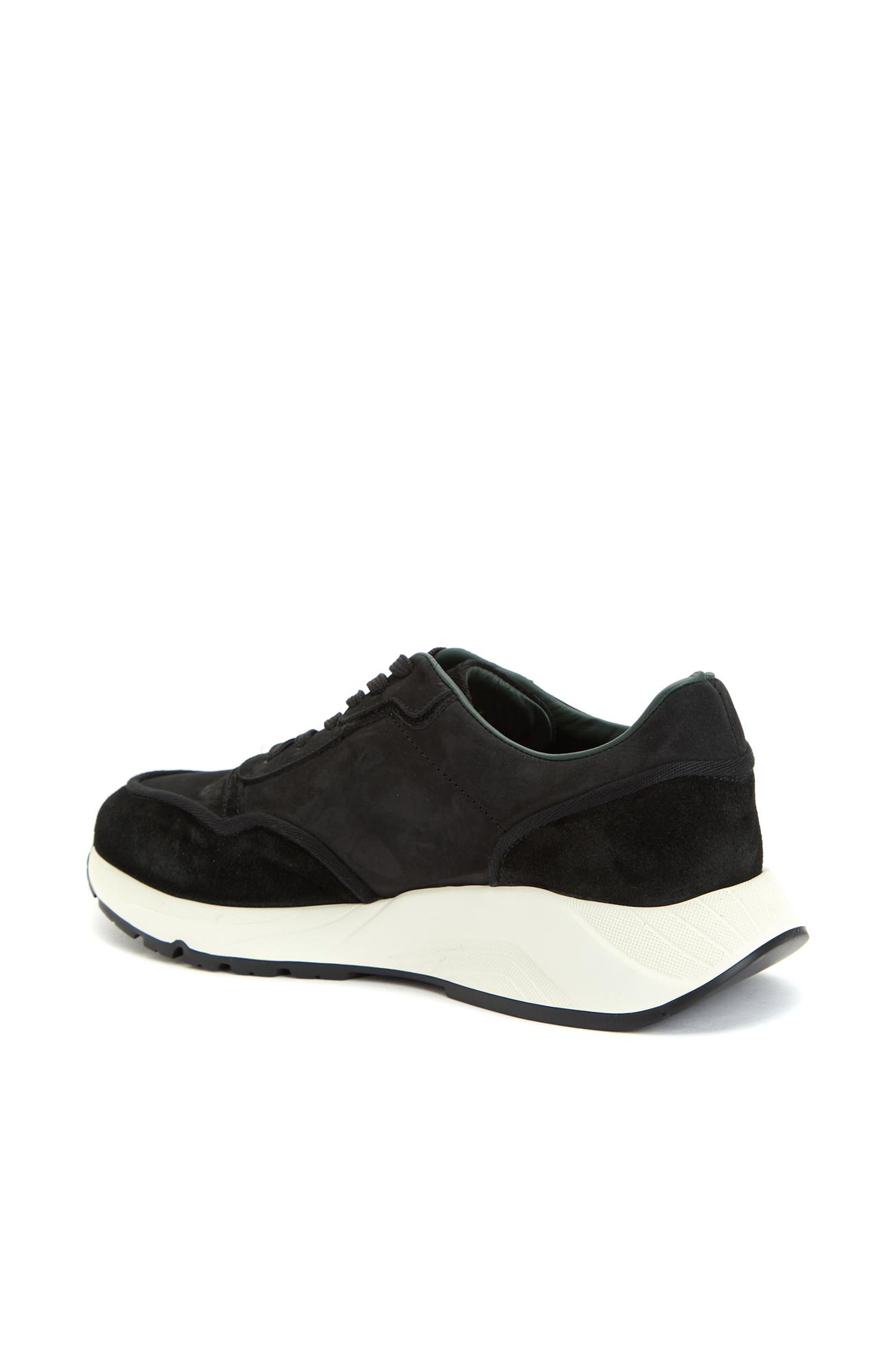 George Hogg Erkek Siyah Süet Sneaker