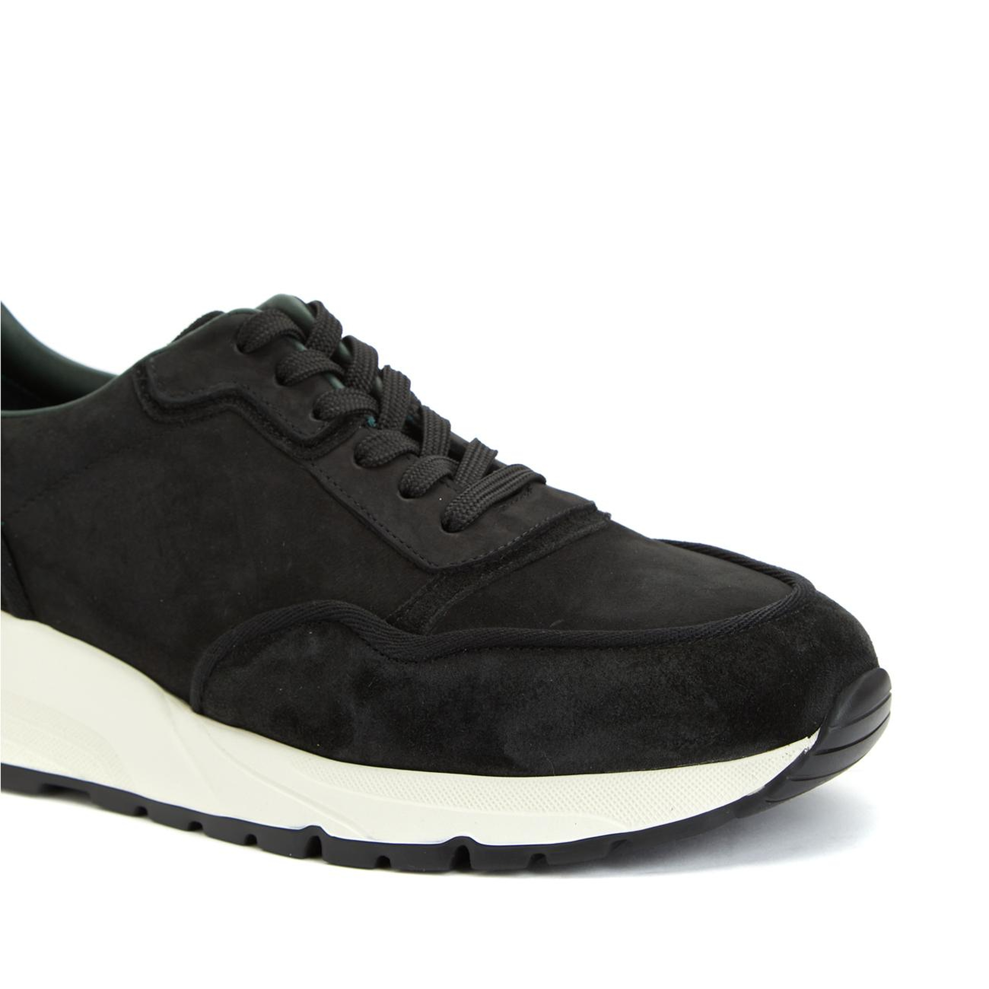 George Hogg Erkek Siyah Süet Sneaker